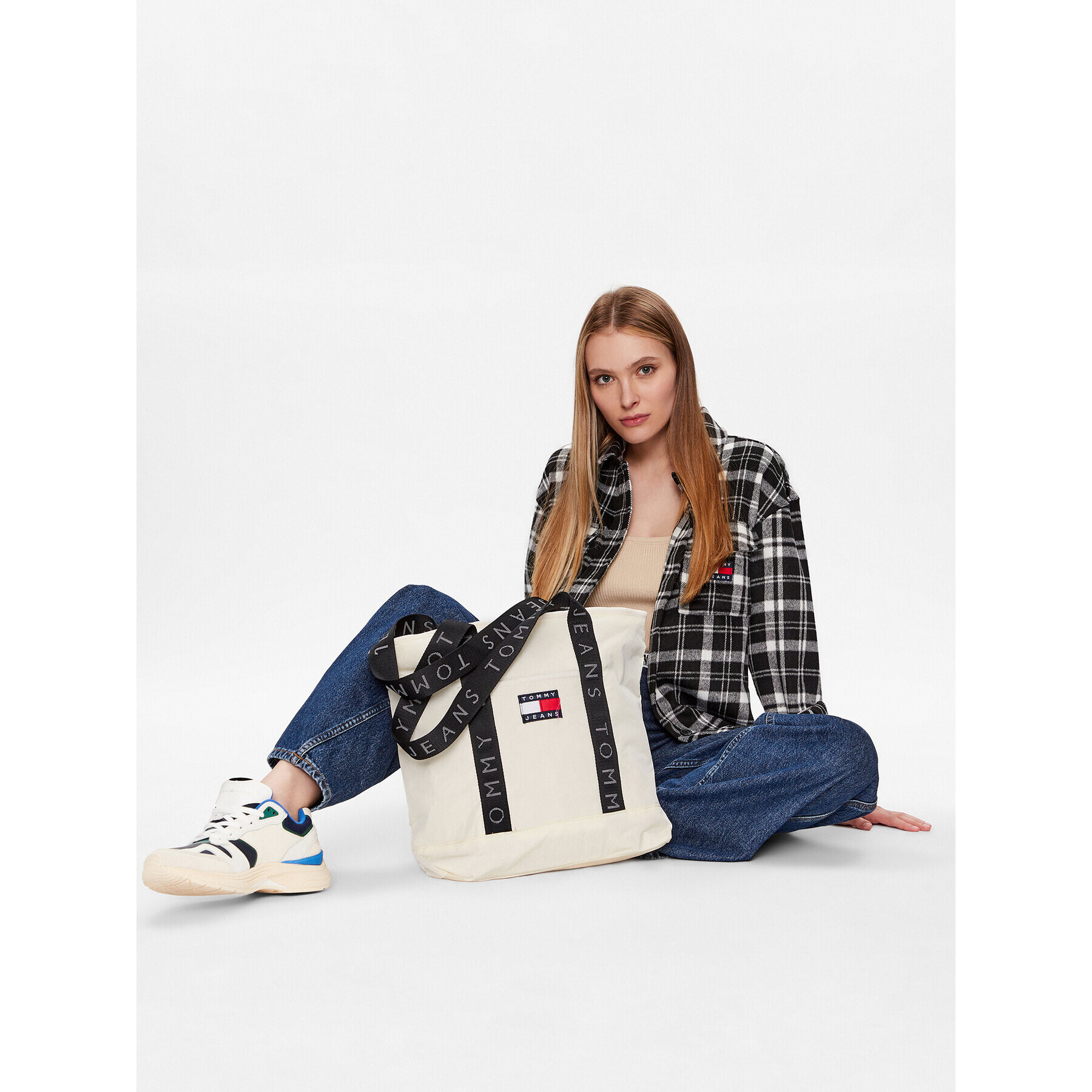 Tommy Jeans Kabelka Tjw Heritage Tote AW0AW14114 Bílá - Pepit.cz