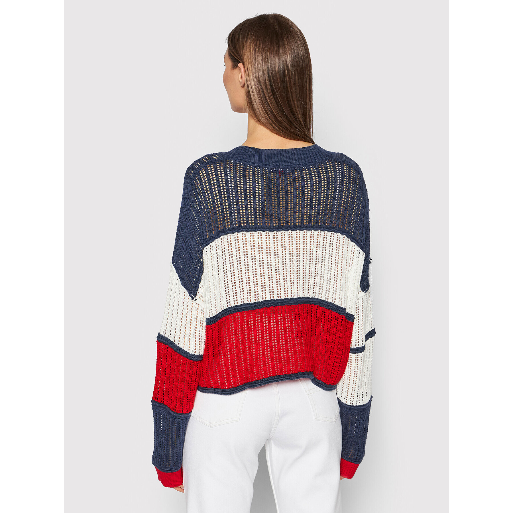 Tommy Jeans Kardigan DW0DW12537 Barevná Relaxed Fit - Pepit.cz