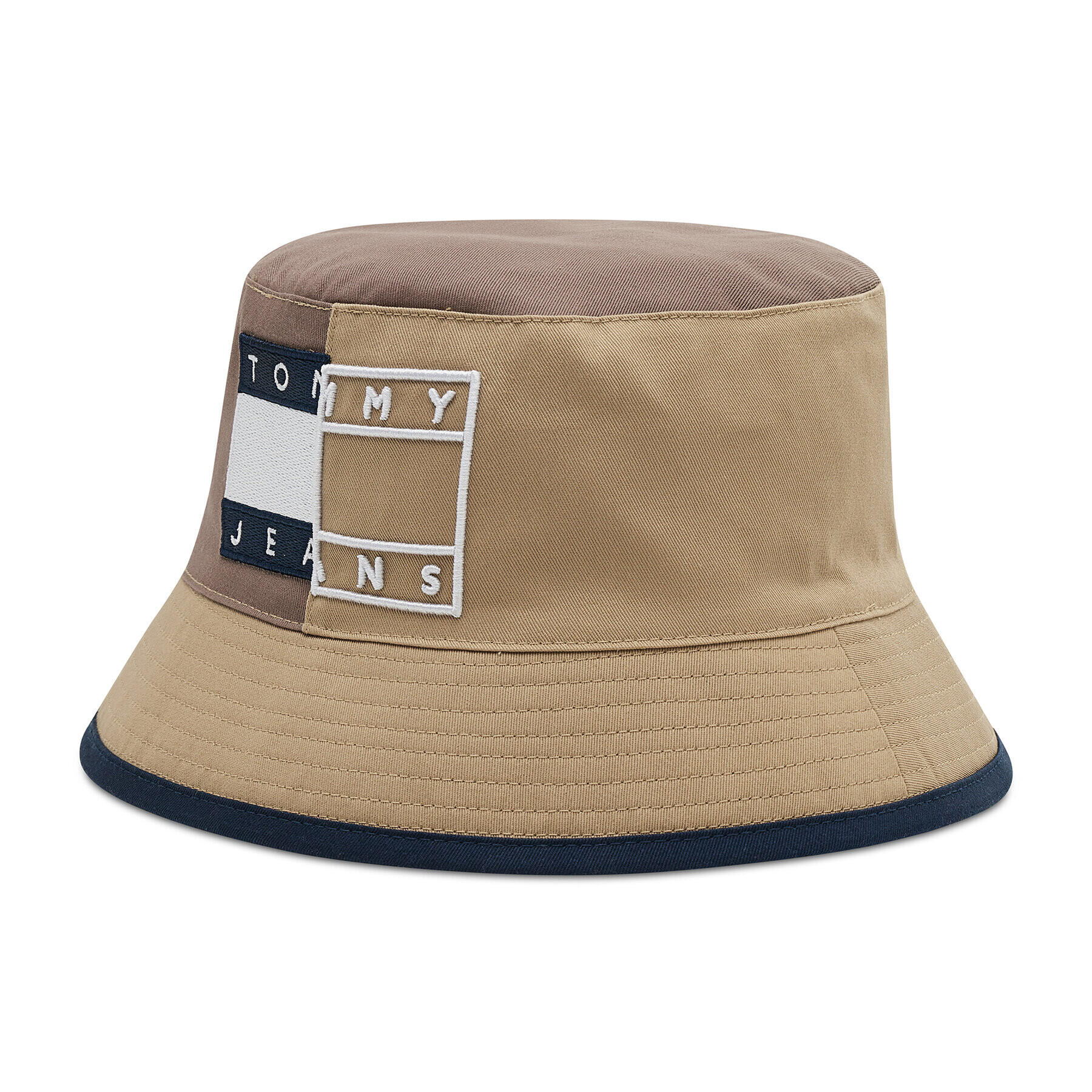 Tommy Jeans Klobouk Tjm Heritage Bucket Spliced Rev AM0AM08488 Béžová - Pepit.cz