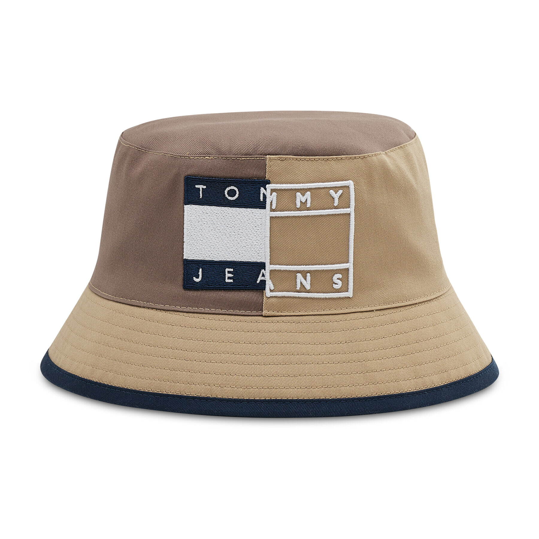 Tommy Jeans Klobouk Tjm Heritage Bucket Spliced Rev AM0AM08488 Béžová - Pepit.cz