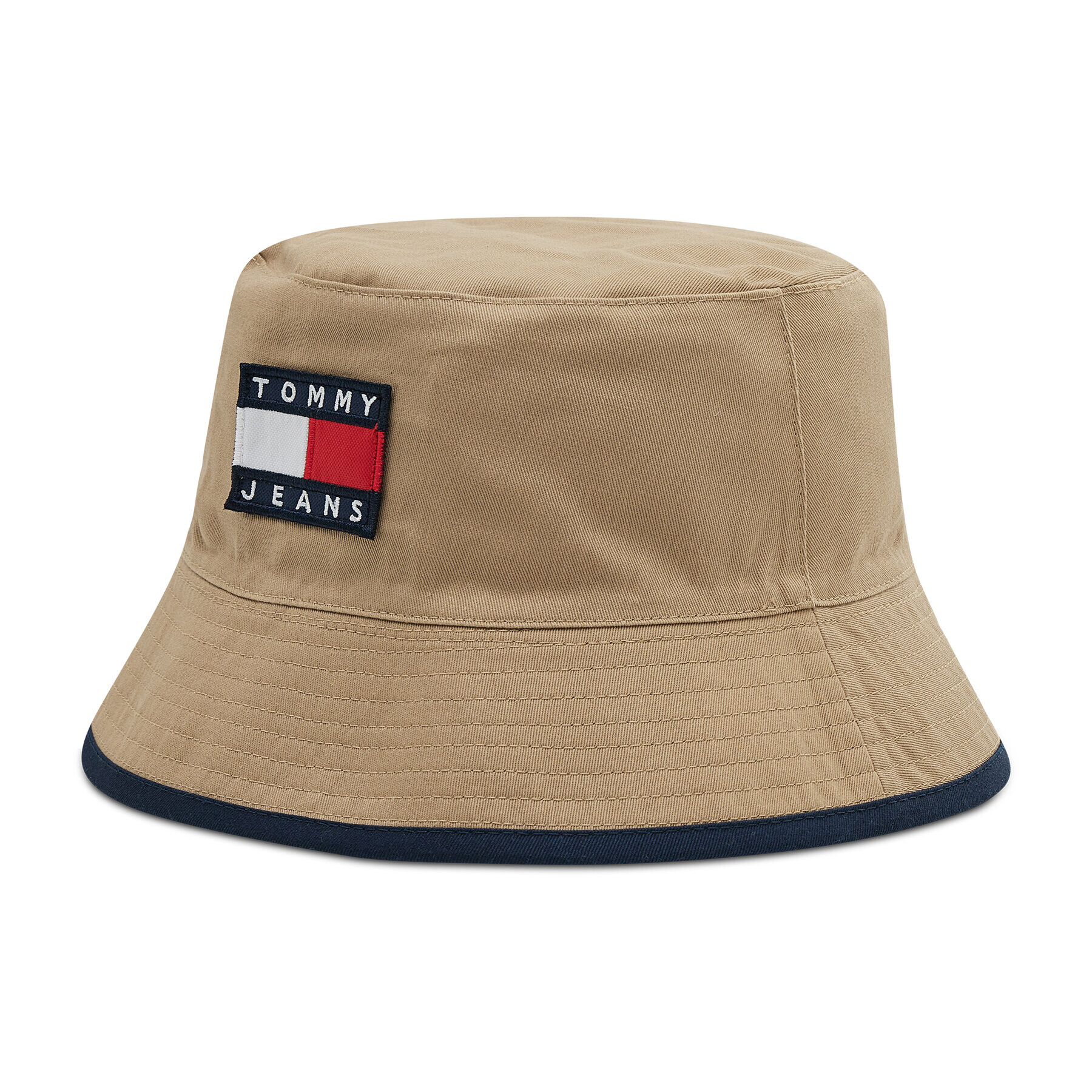 Tommy Jeans Klobouk Tjm Heritage Bucket Spliced Rev AM0AM08488 Béžová - Pepit.cz