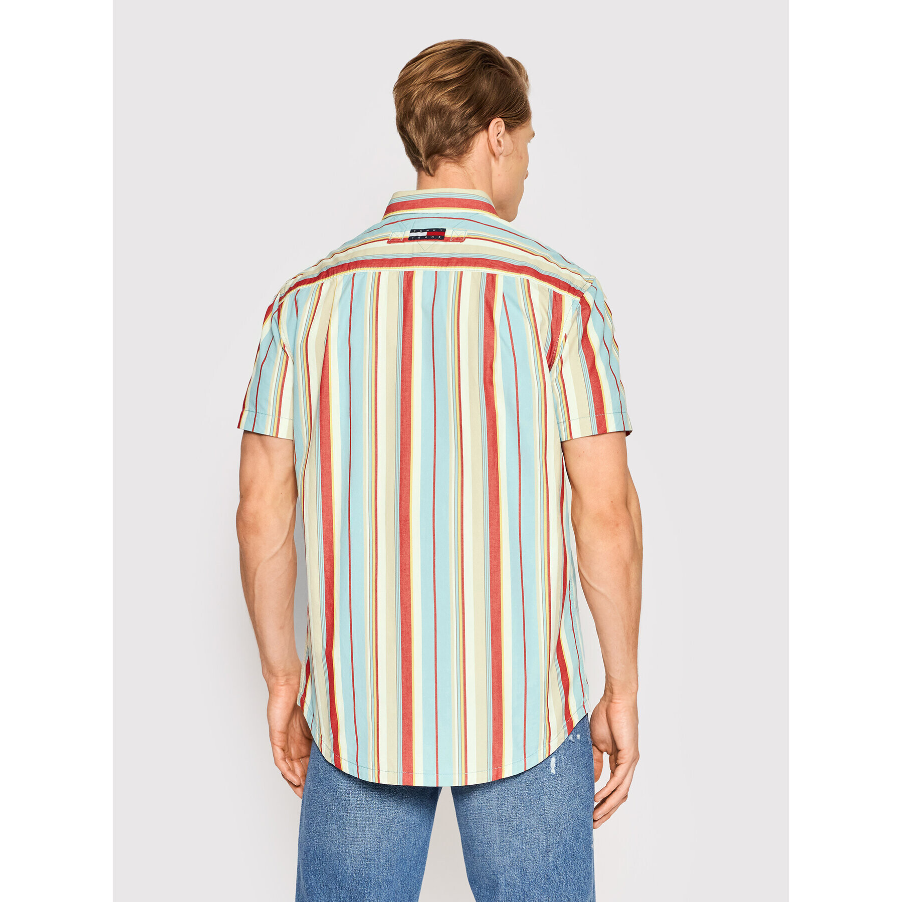 Tommy Jeans Košile Archive Washed Stripe DM0DM13040 Barevná Classic Fit - Pepit.cz