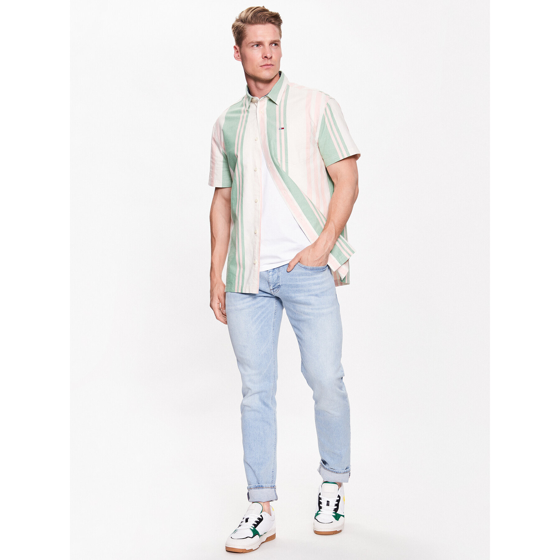 Tommy Jeans Košile Bold DM0DM15931 Barevná Classic Fit - Pepit.cz