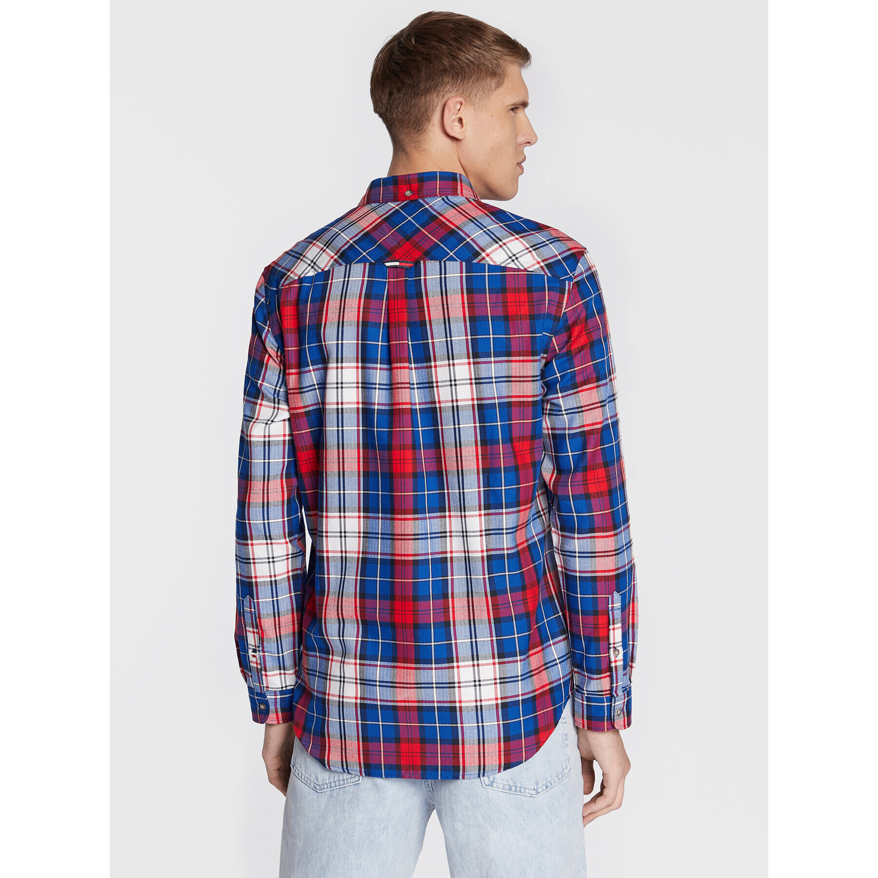 Tommy Jeans Košile Check Flannel DM0DM15114 Barevná Classic Fit - Pepit.cz