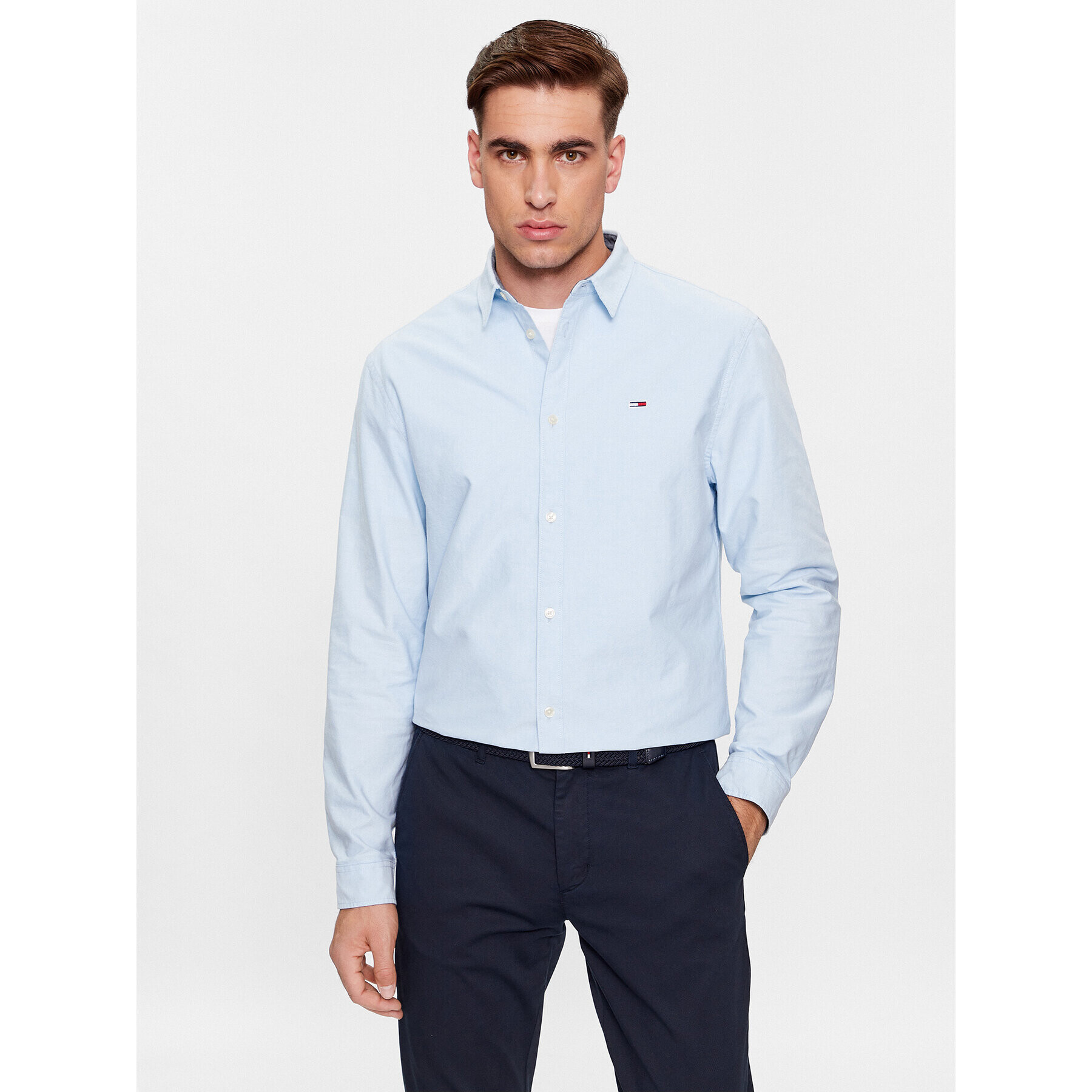 Tommy Jeans Košile Classic Oxford DM0DM15408 Modrá Classic Fit - Pepit.cz