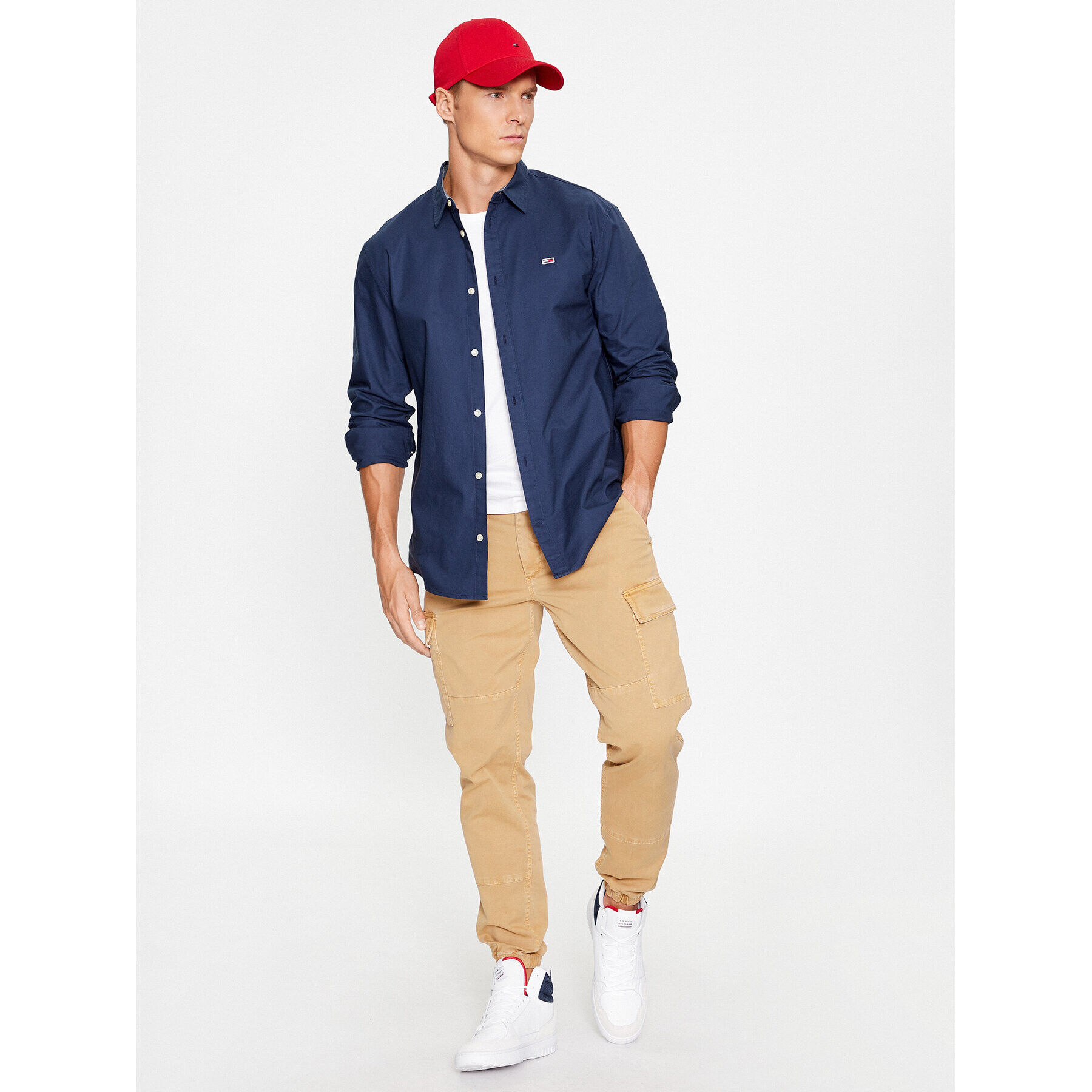 Tommy Jeans Košile Classic Oxford DM0DM15408 Tmavomodrá Classic Fit - Pepit.cz