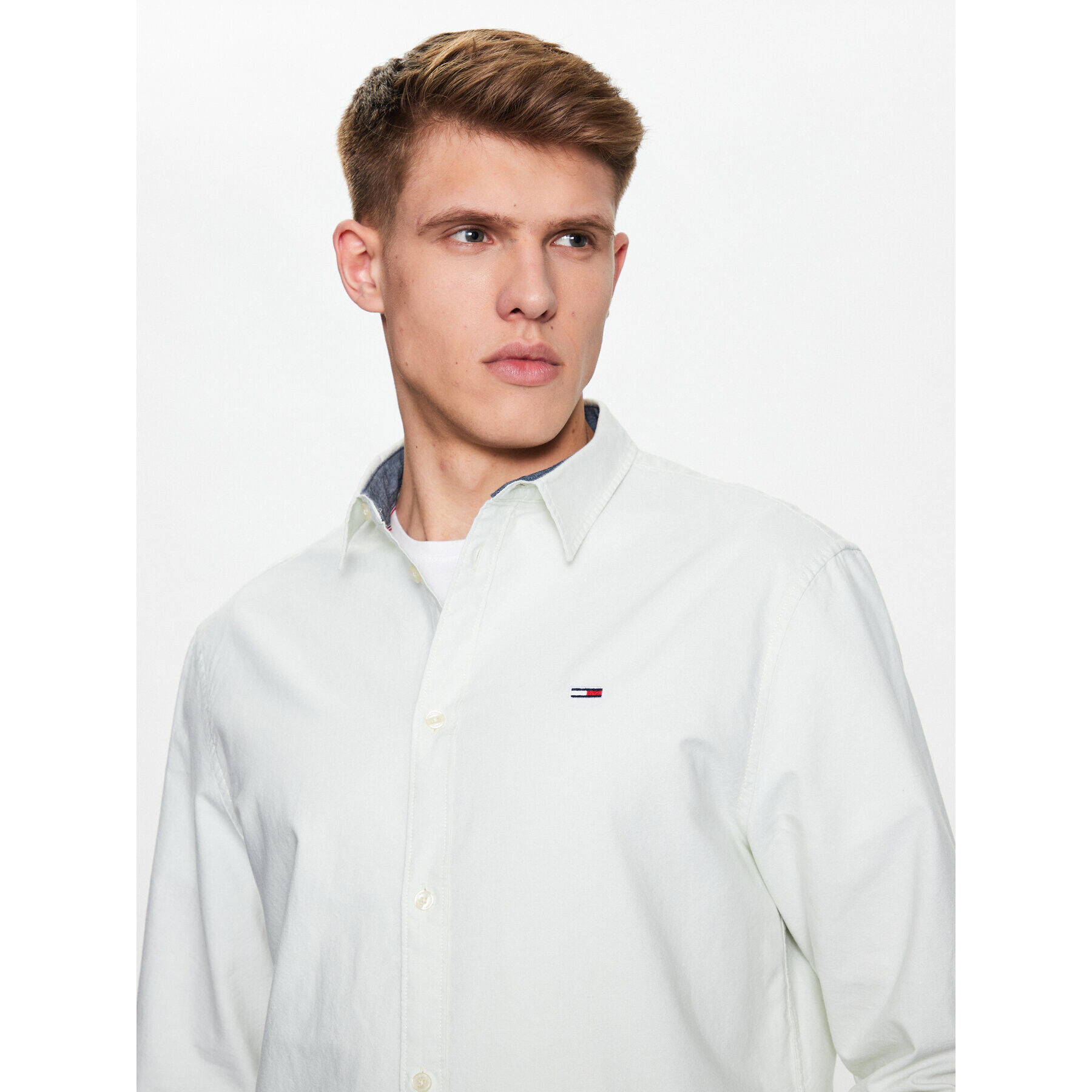 Tommy Jeans Košile Classic Oxford DM0DM15408 Zelená Classic Fit - Pepit.cz