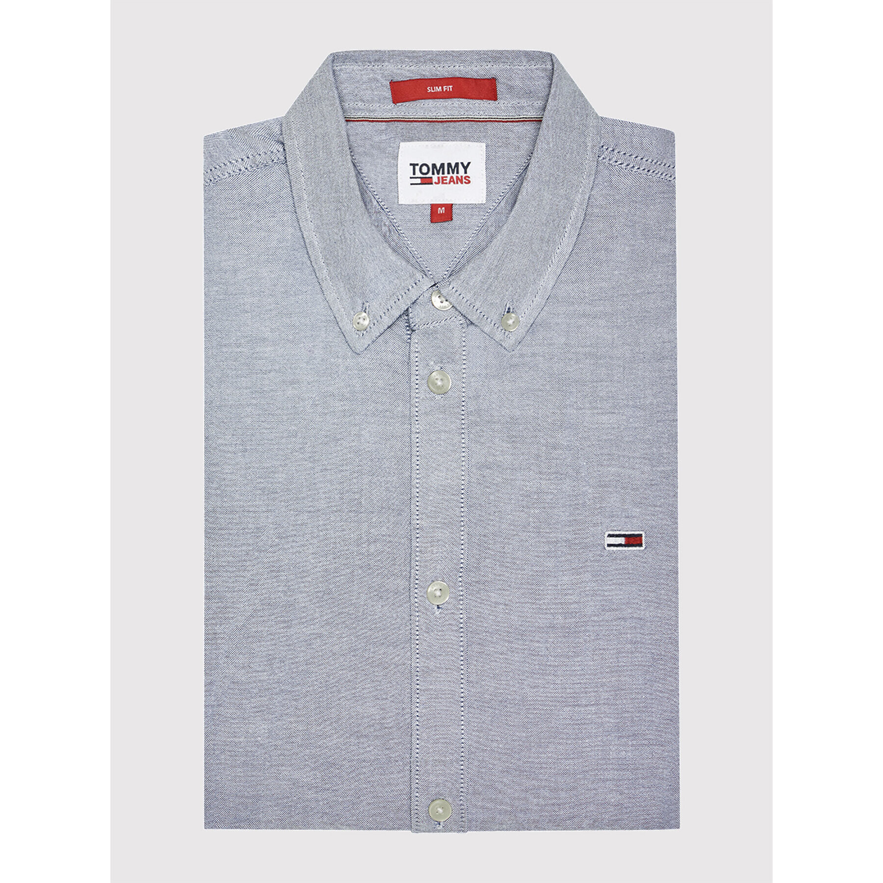 Tommy Jeans Košile Oxford DM0DM09594 Modrá Slim Fit - Pepit.cz