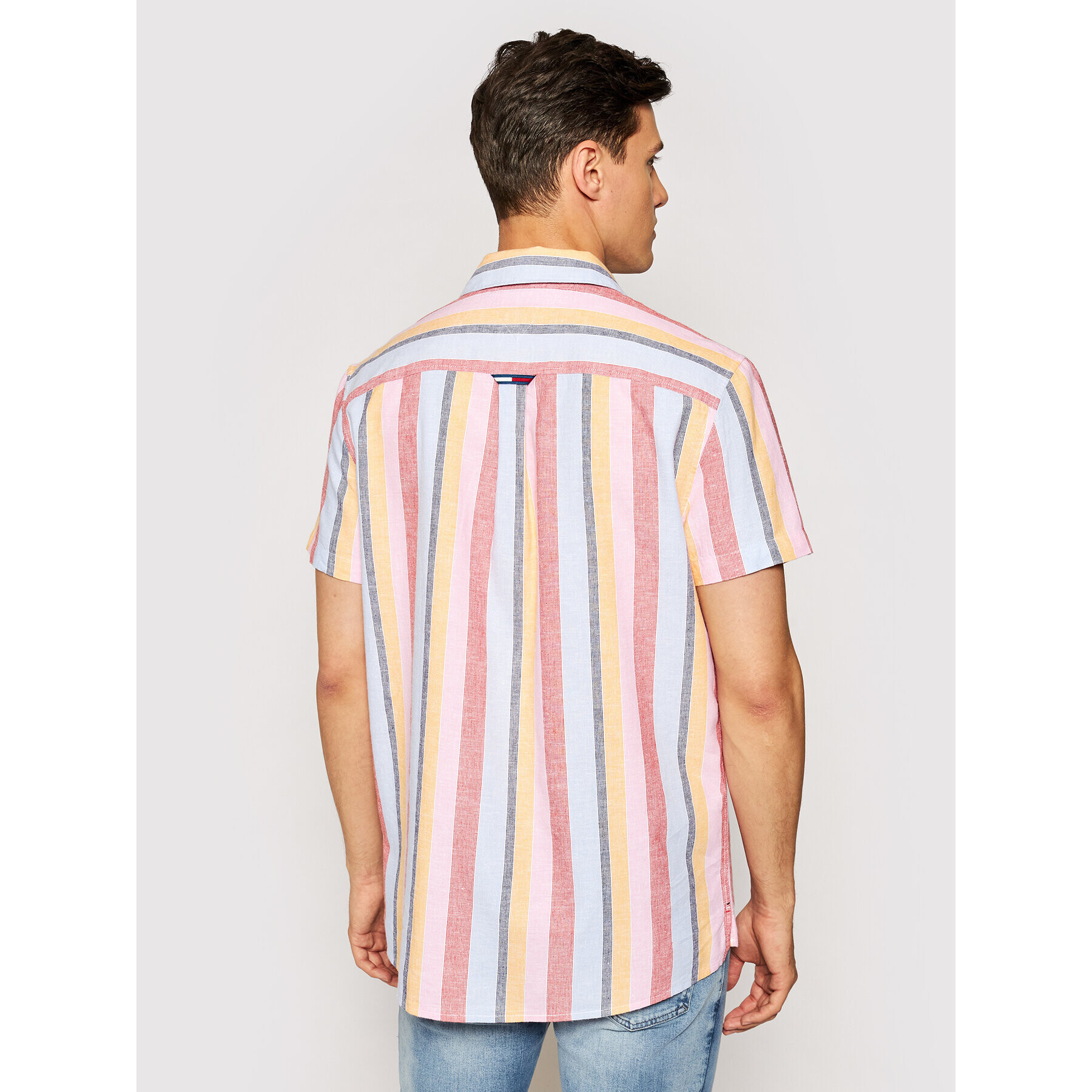 Tommy Jeans Košile Striped Camp DM0DM10145 Barevná Regular Fit - Pepit.cz