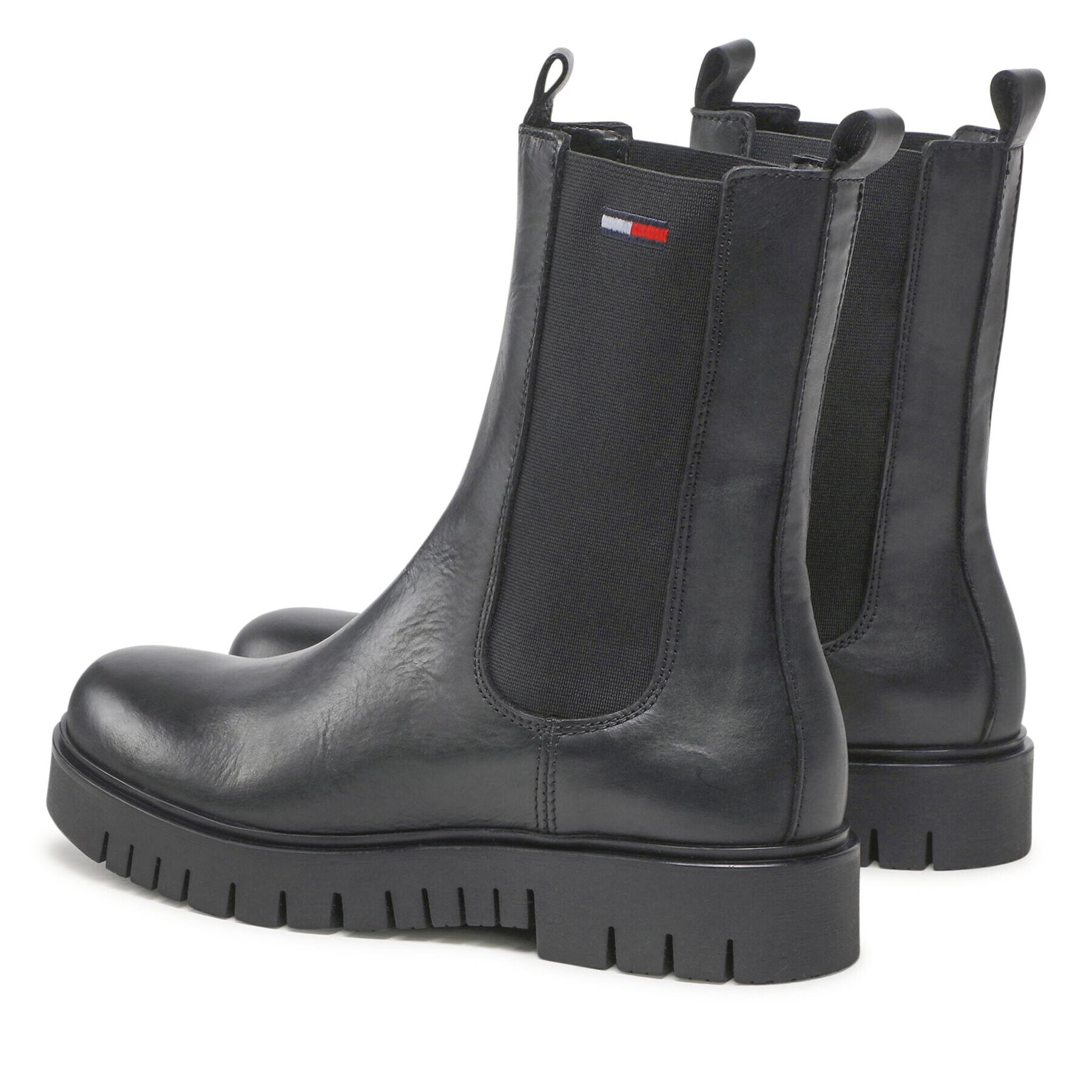 Tommy Jeans Kotníková obuv s elastickým prvkem Long Chelsea Boot EN0EN01990 Černá - Pepit.cz