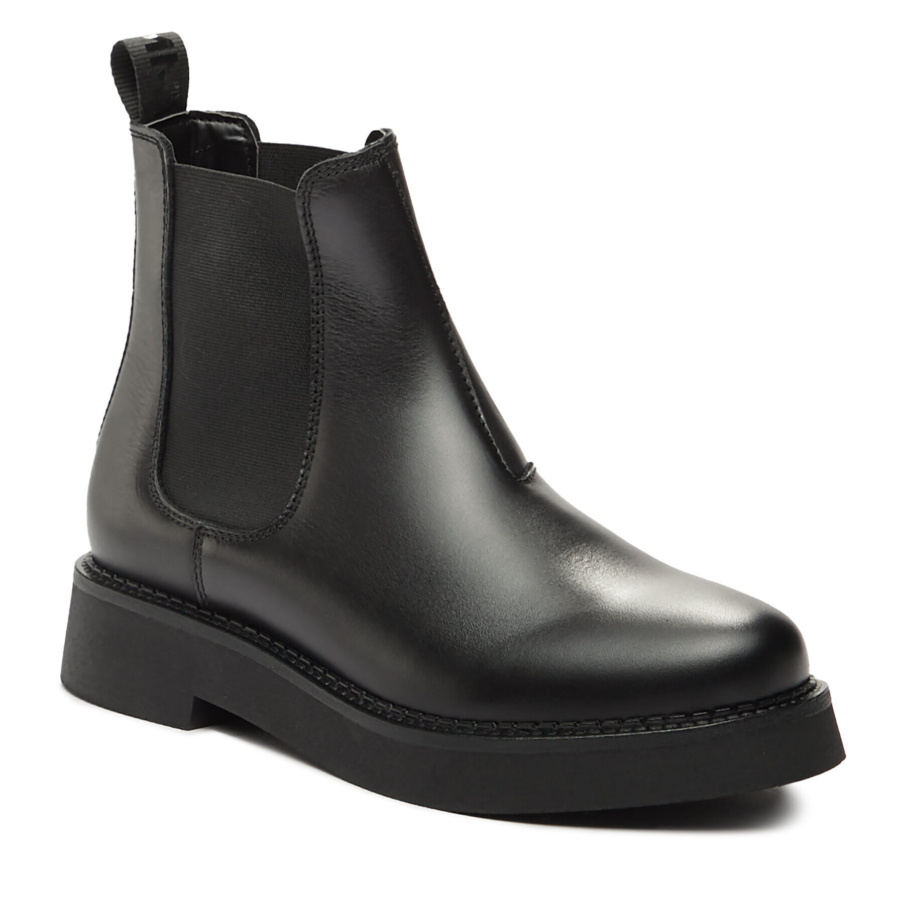 Tommy Jeans Kotníková obuv s elastickým prvkem Tjw Chelsea Flat Boot EN0EN02311 Černá - Pepit.cz