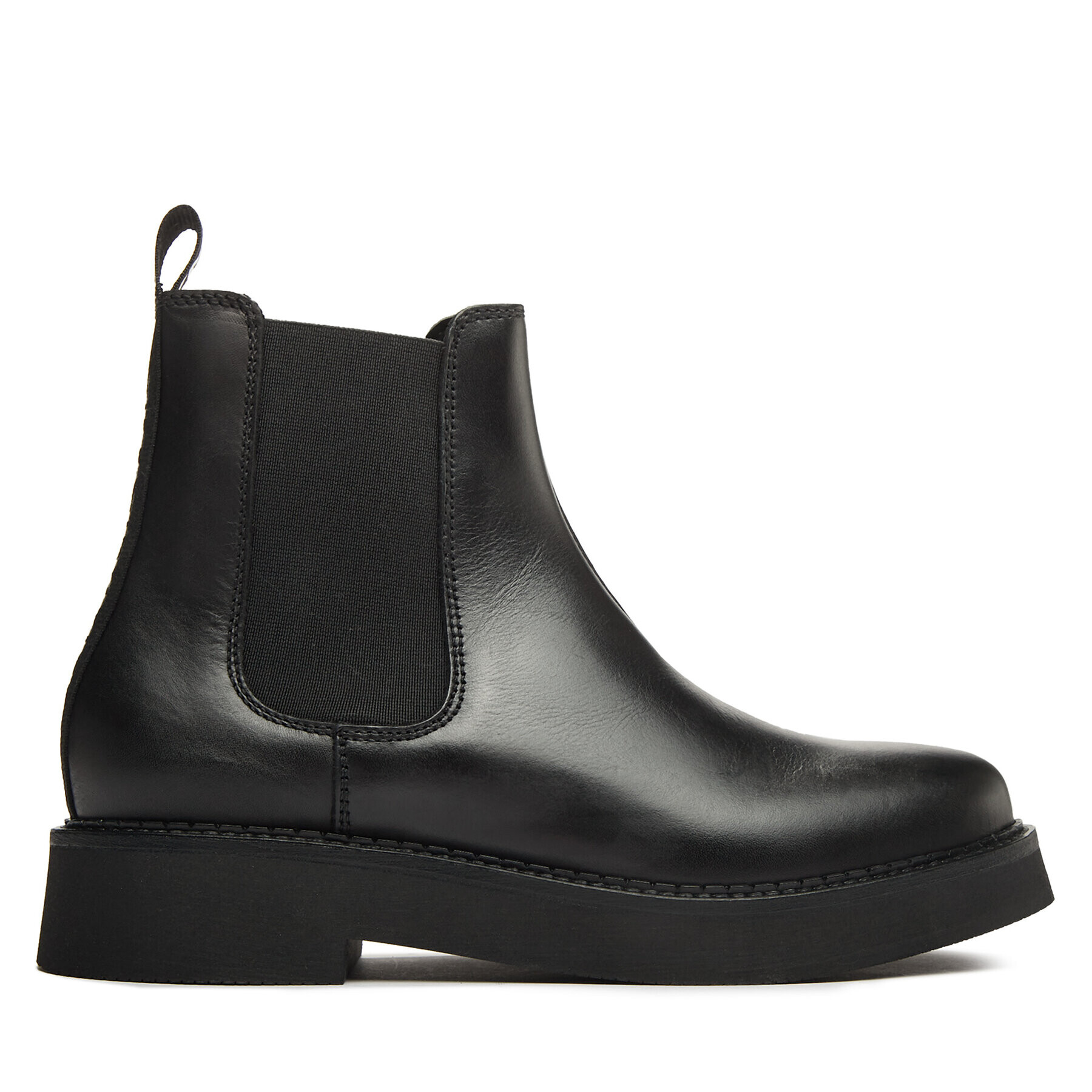 Tommy Jeans Kotníková obuv s elastickým prvkem Tjw Chelsea Flat Boot EN0EN02311 Černá - Pepit.cz