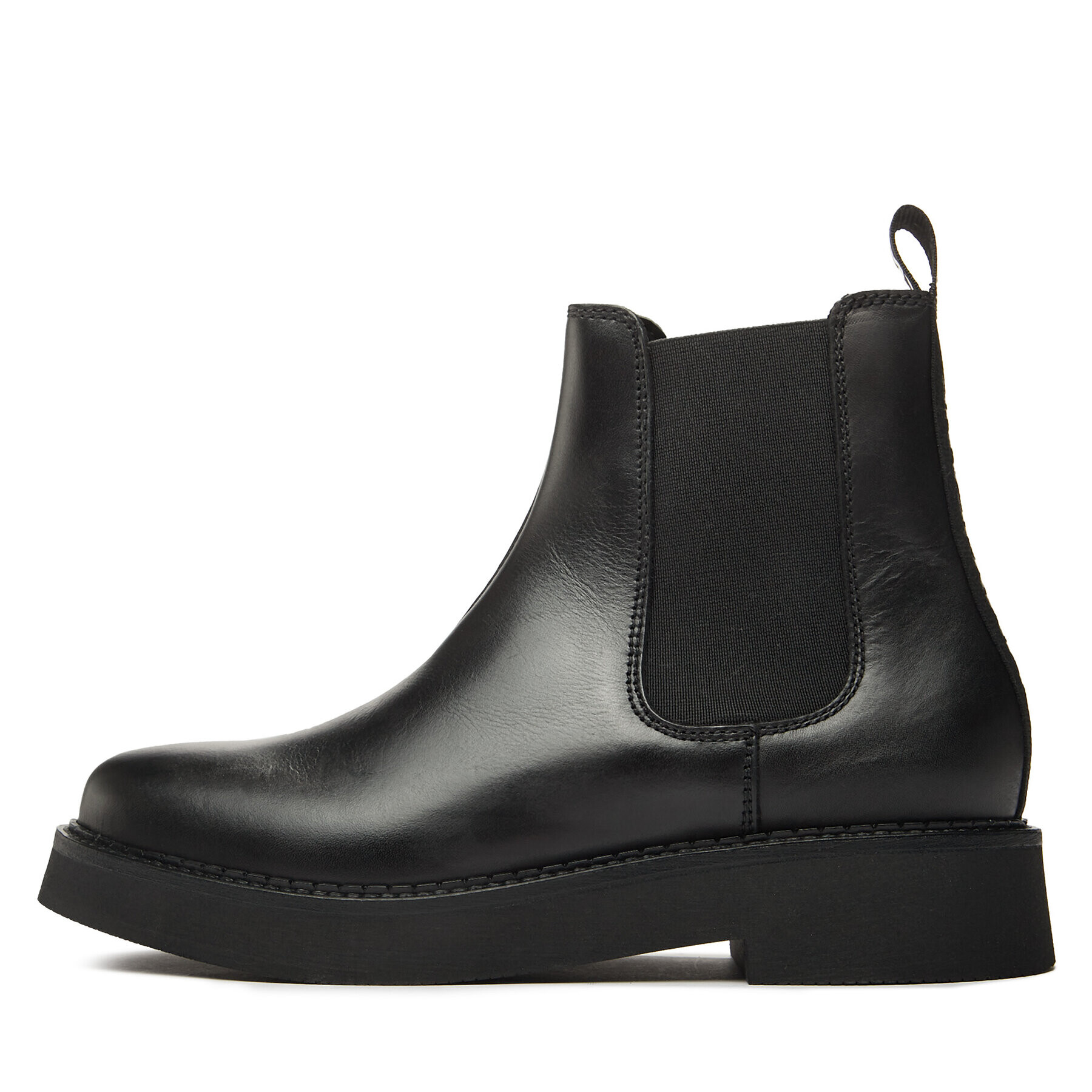 Tommy Jeans Kotníková obuv s elastickým prvkem Tjw Chelsea Flat Boot EN0EN02311 Černá - Pepit.cz