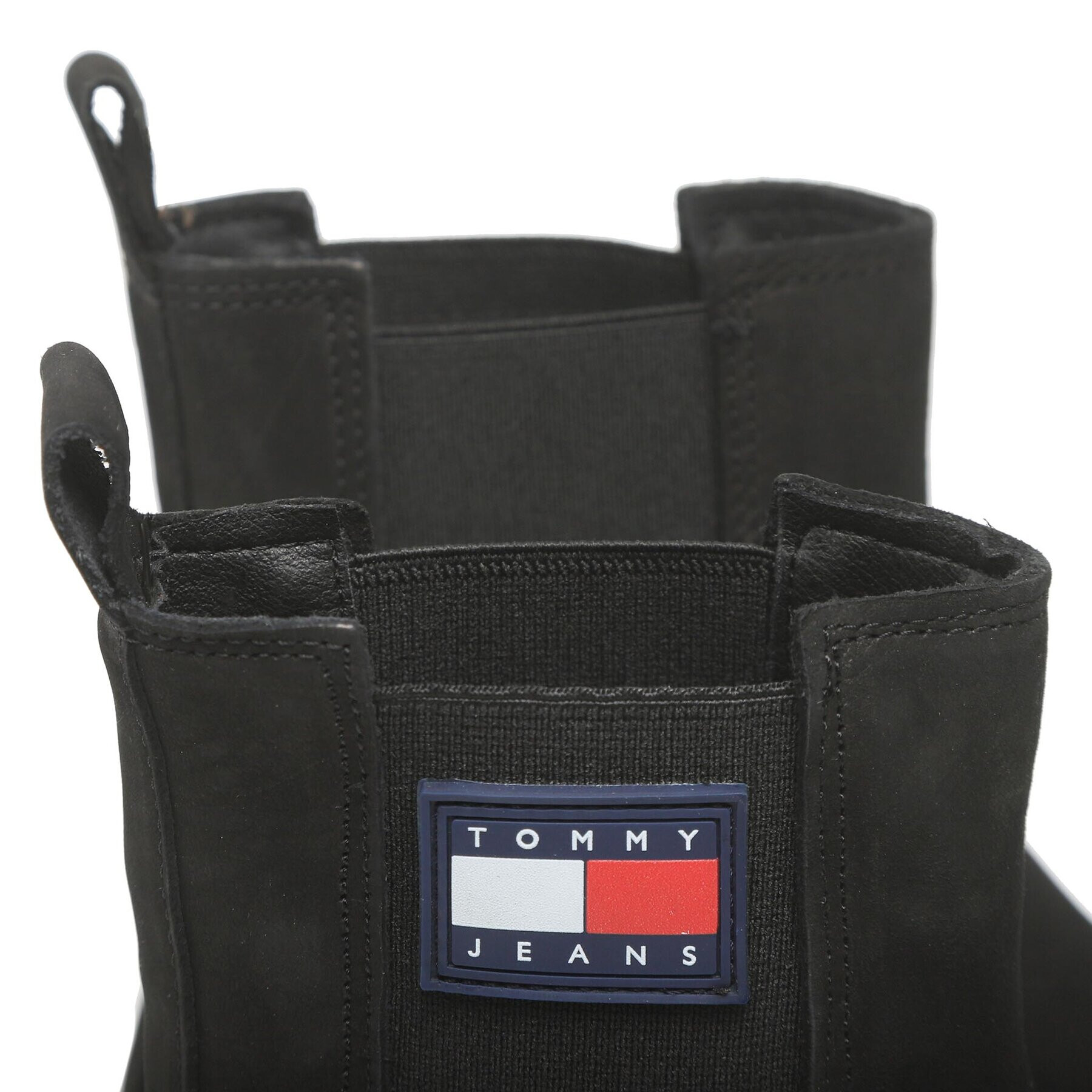 Tommy Jeans Kotníková obuv s elastickým prvkem Womens Chelsea Foxing Boot EN0EN01921 Černá - Pepit.cz