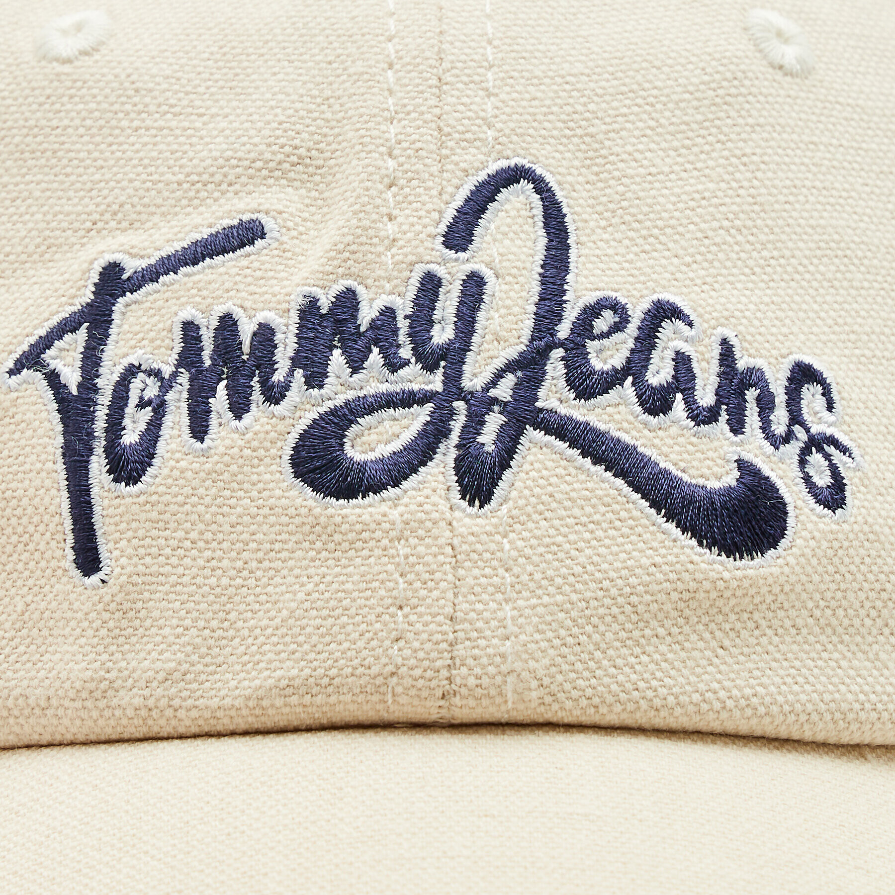 Tommy Jeans Kšiltovka Canvas Summer AW0AW14606 Écru - Pepit.cz