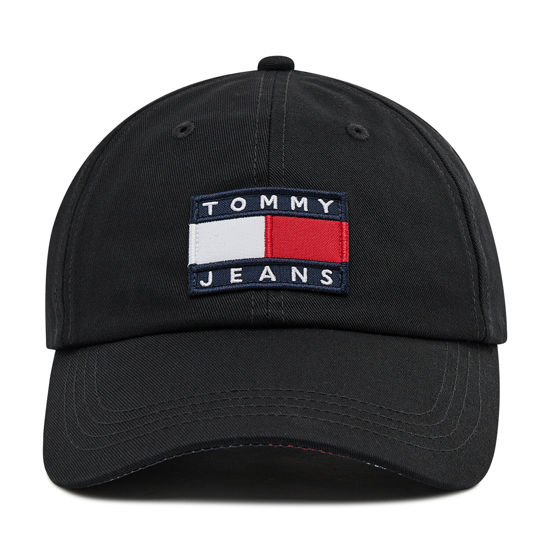 Tommy Jeans Kšiltovka Heritage Cap Print AM0AM07532 Černá - Pepit.cz