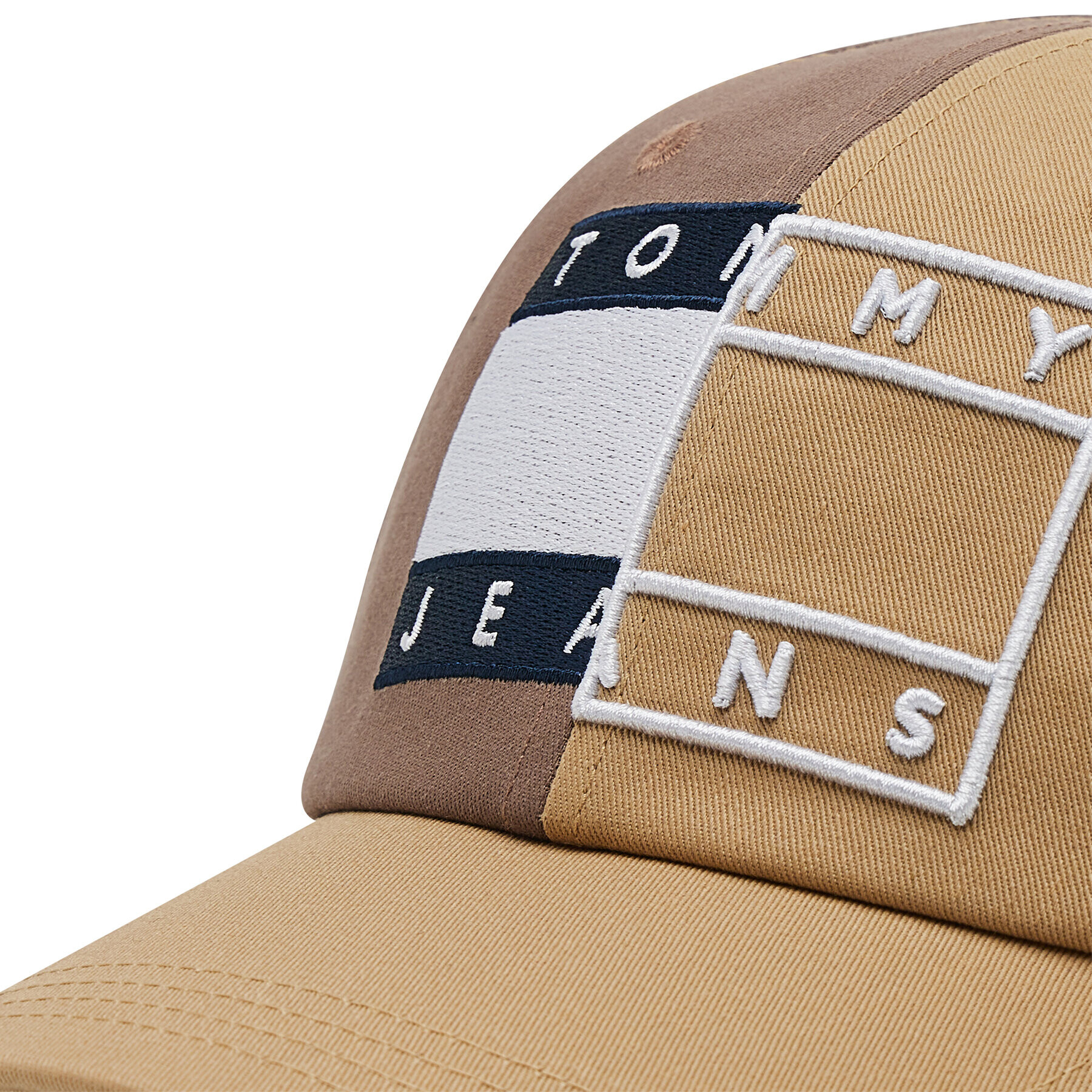 Tommy Jeans Kšiltovka Tjm Heritage Cap Spliced AM0AM08493 Hnědá - Pepit.cz