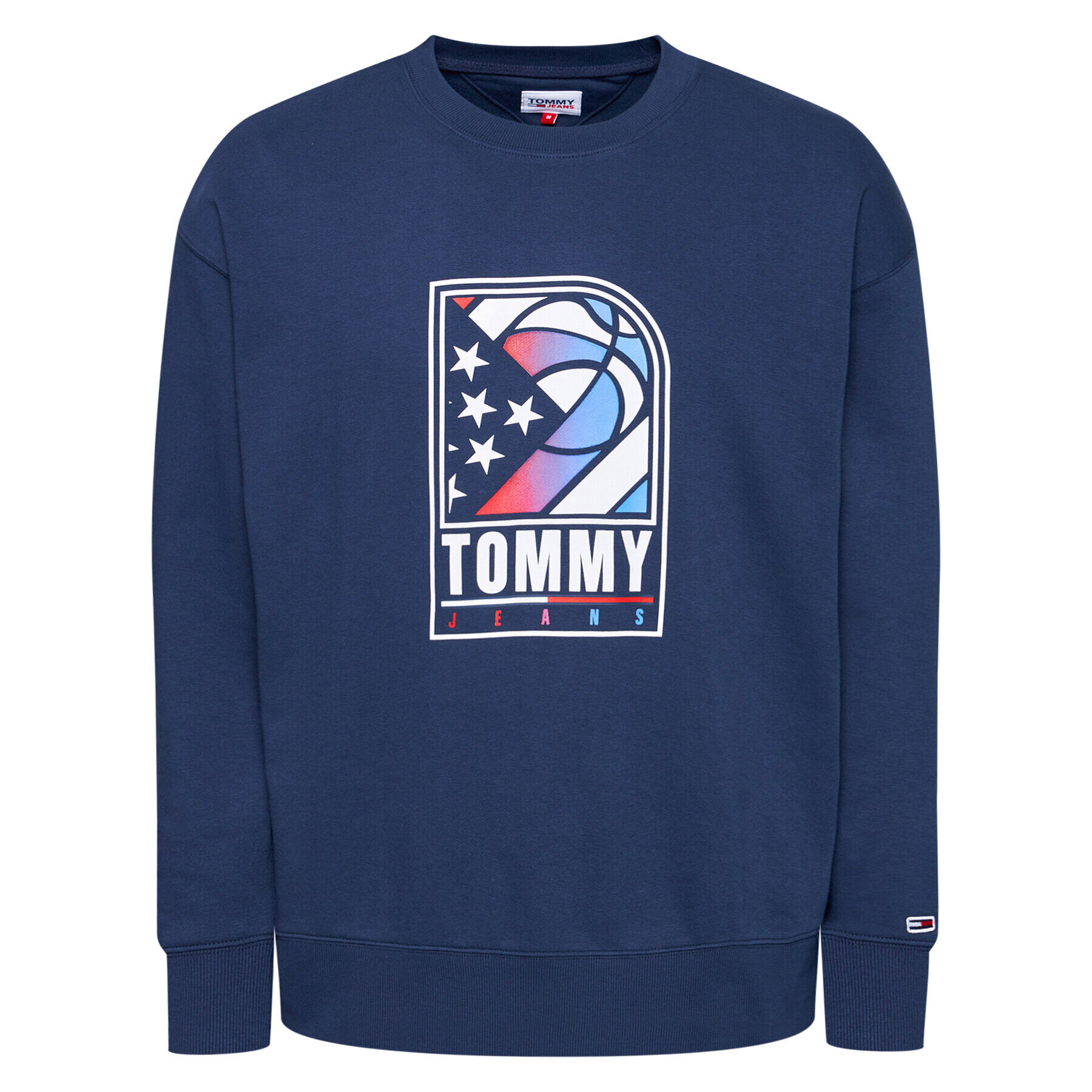 Tommy Jeans Mikina Basketball Crew DM0DM10661 Tmavomodrá Regular Fit - Pepit.cz