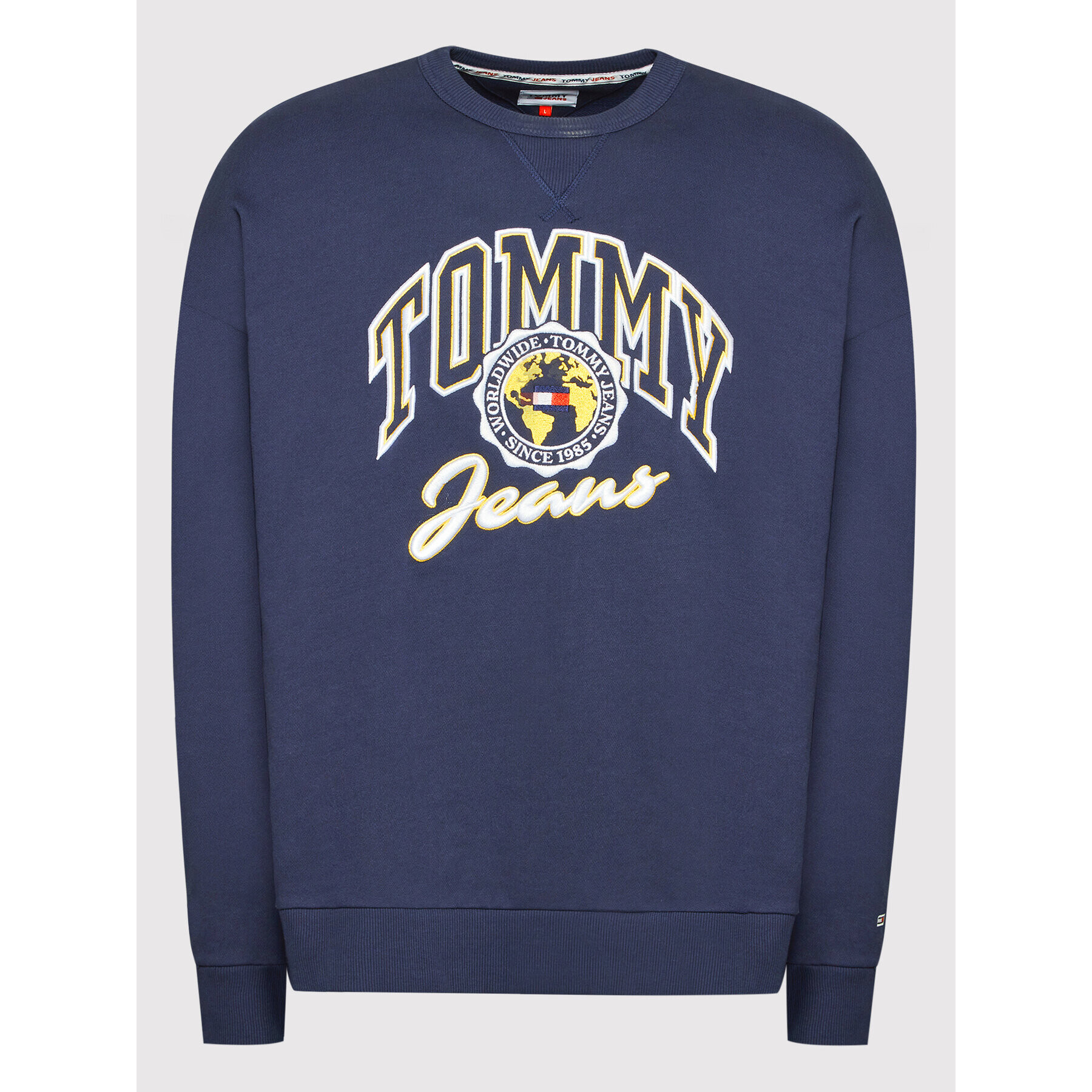 Tommy Jeans Mikina College Archive DM0DM12948 Tmavomodrá Regular Fit - Pepit.cz