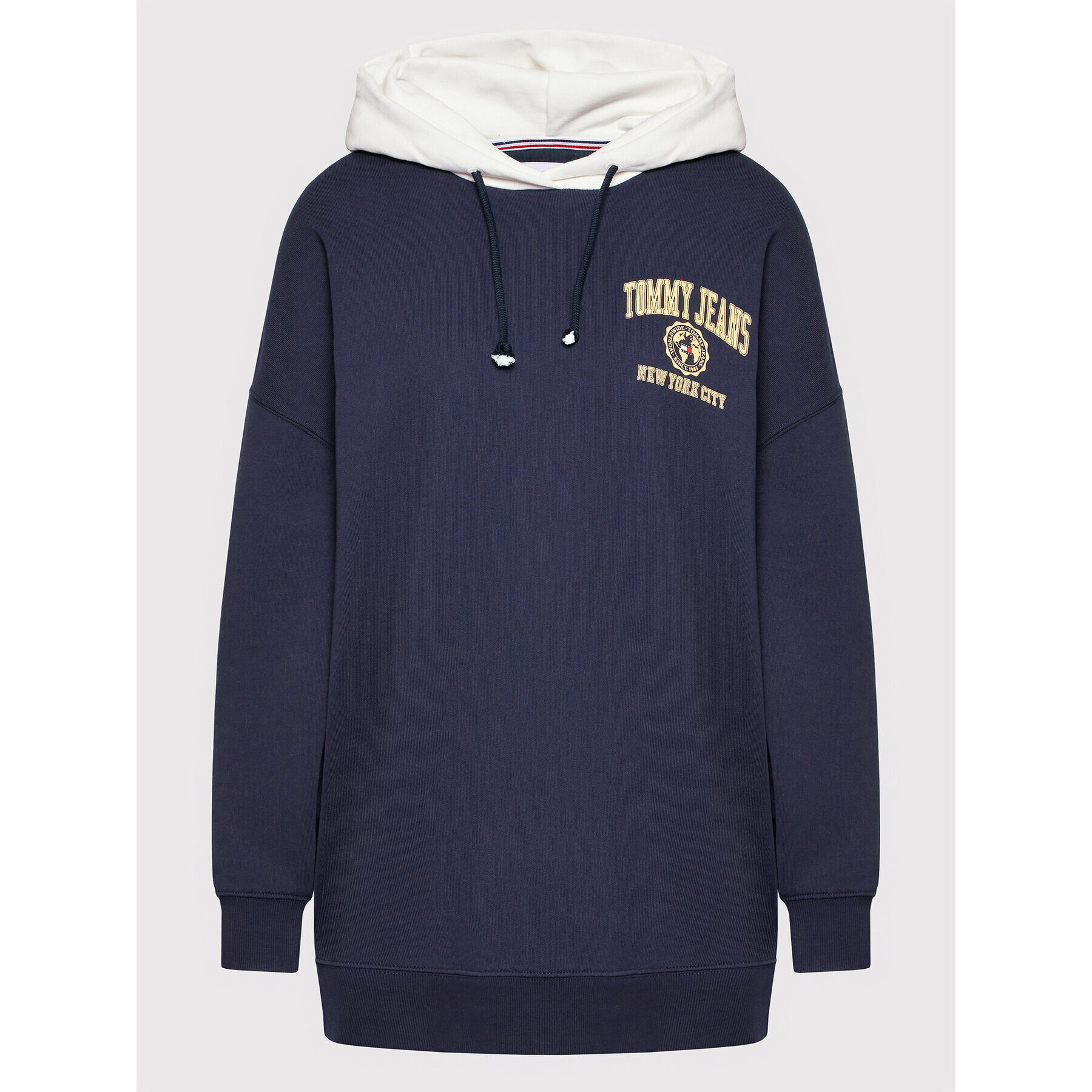 Tommy Jeans Mikina College Logo DW0DW13581 Tmavomodrá Oversize - Pepit.cz