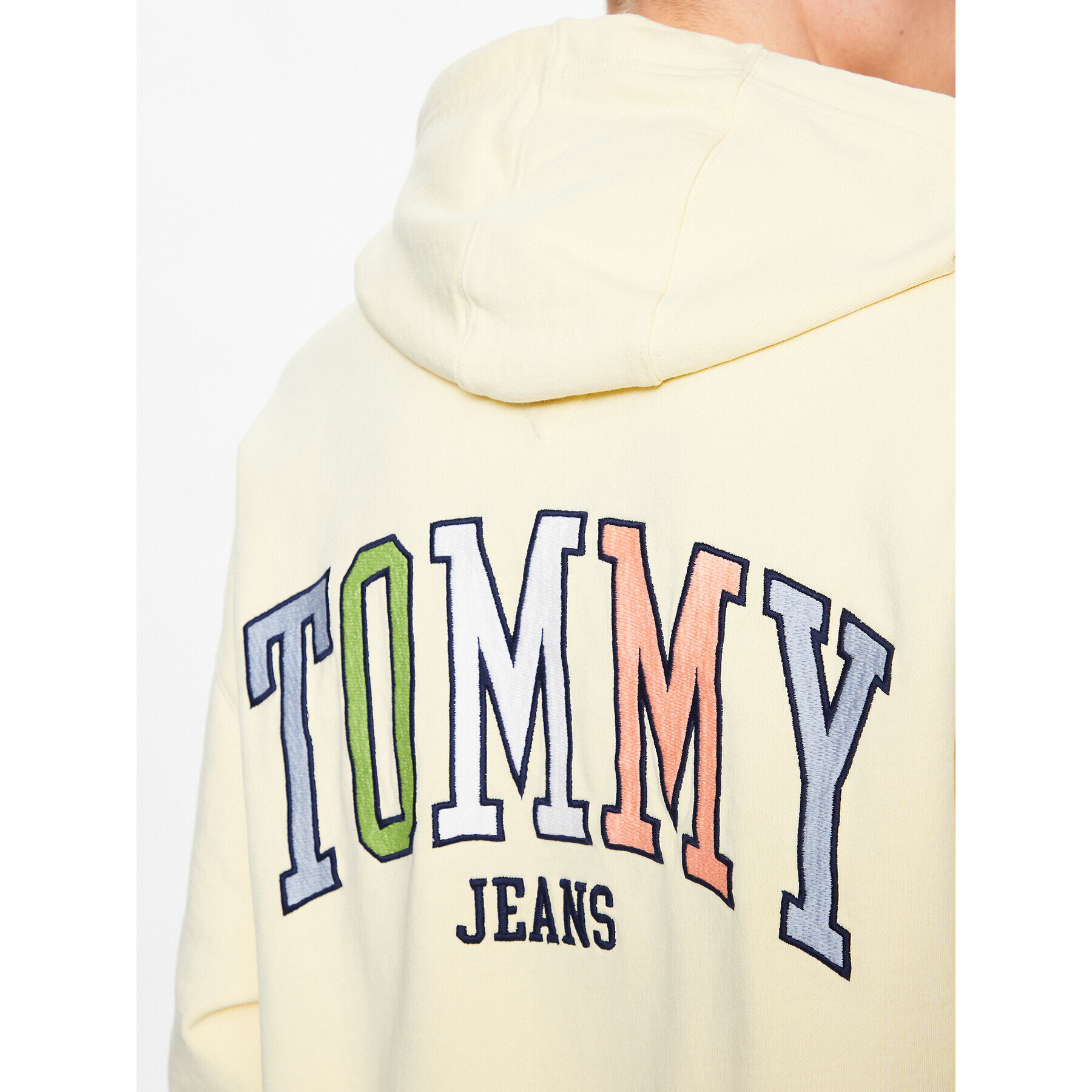 Tommy Jeans Mikina Collegie DM0DM16371 Žlutá Relaxed Fit - Pepit.cz