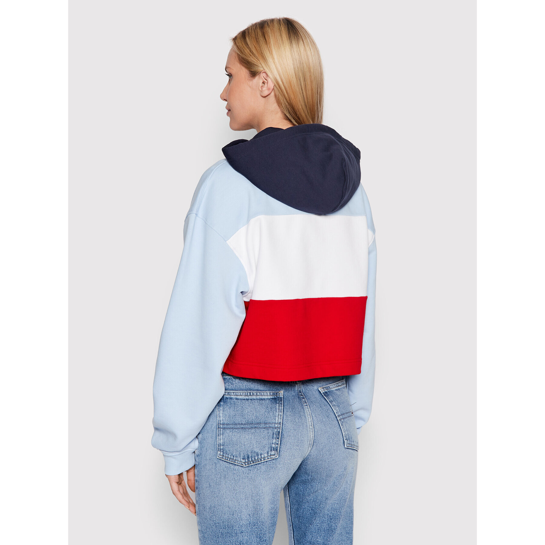 Tommy Jeans Mikina Crop Archive DW0DW13831 Barevná Relaxed Fit - Pepit.cz