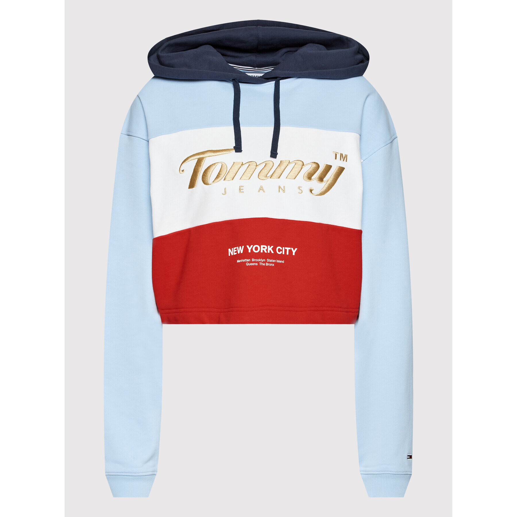 Tommy Jeans Mikina Crop Archive DW0DW13831 Barevná Relaxed Fit - Pepit.cz