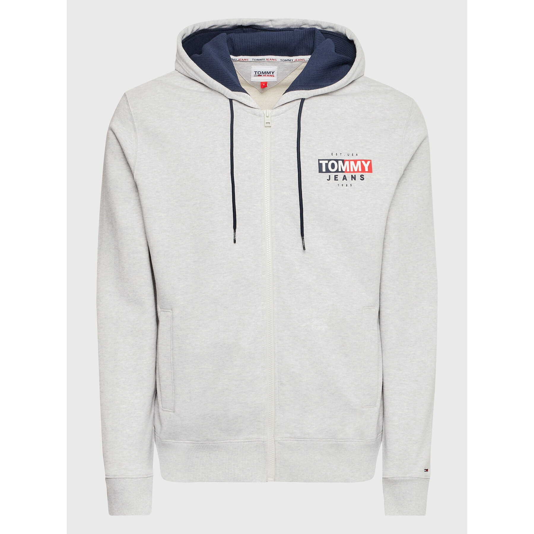 Tommy Jeans Mikina DM0DM13877 Šedá Regular Fit - Pepit.cz