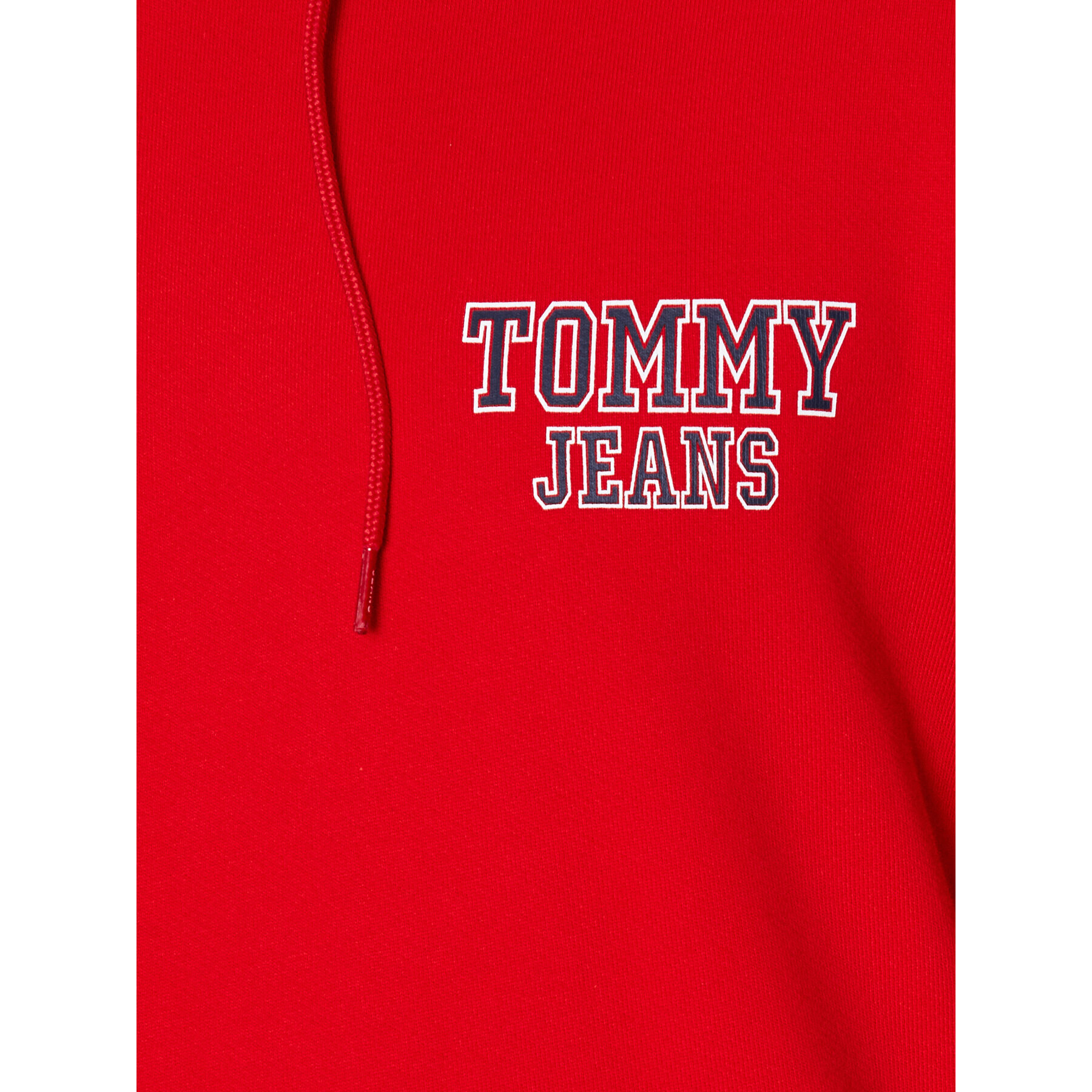 Tommy Jeans Mikina DM0DM16365 Červená Regular Fit - Pepit.cz