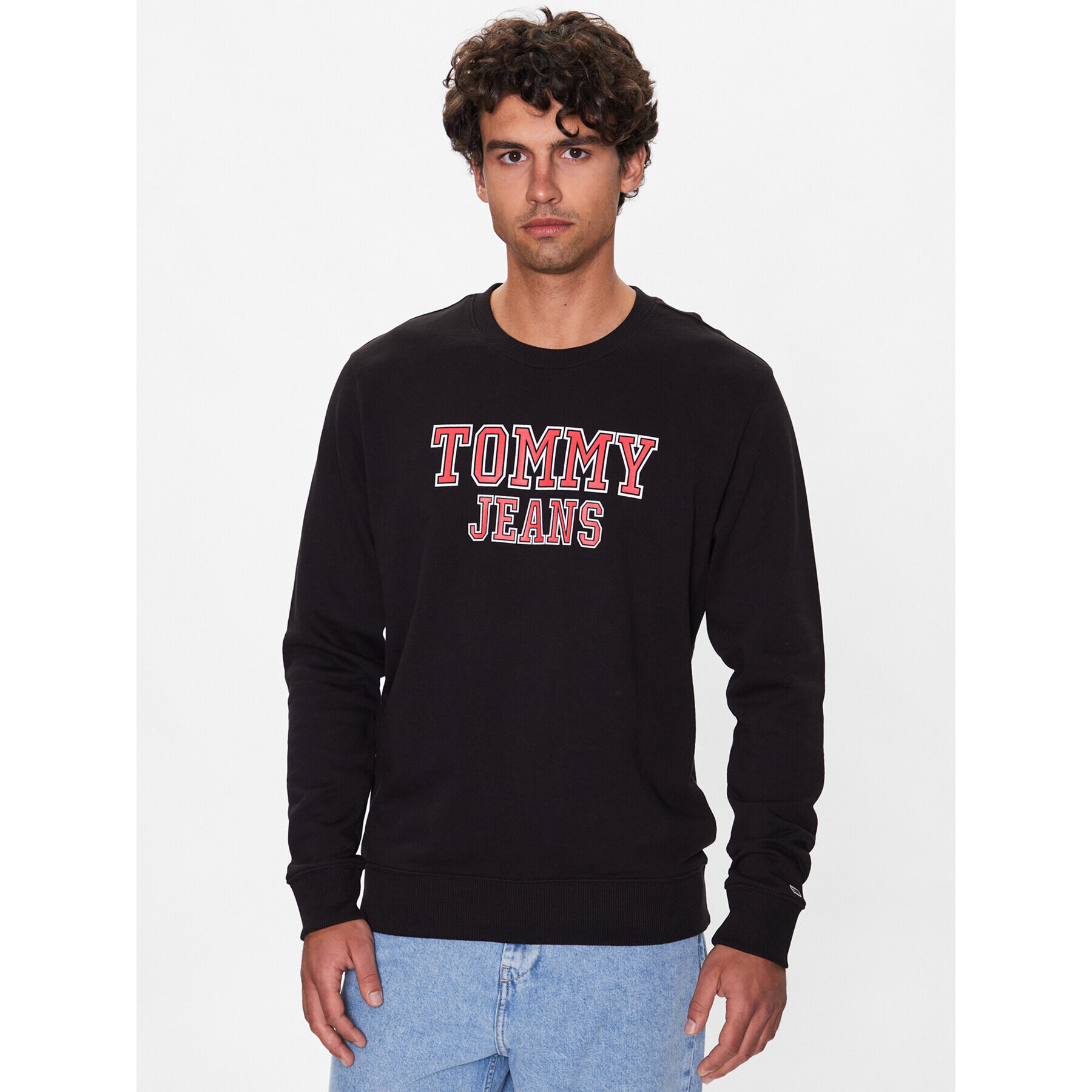 Tommy Jeans Mikina DM0DM16366 Černá Regular Fit - Pepit.cz