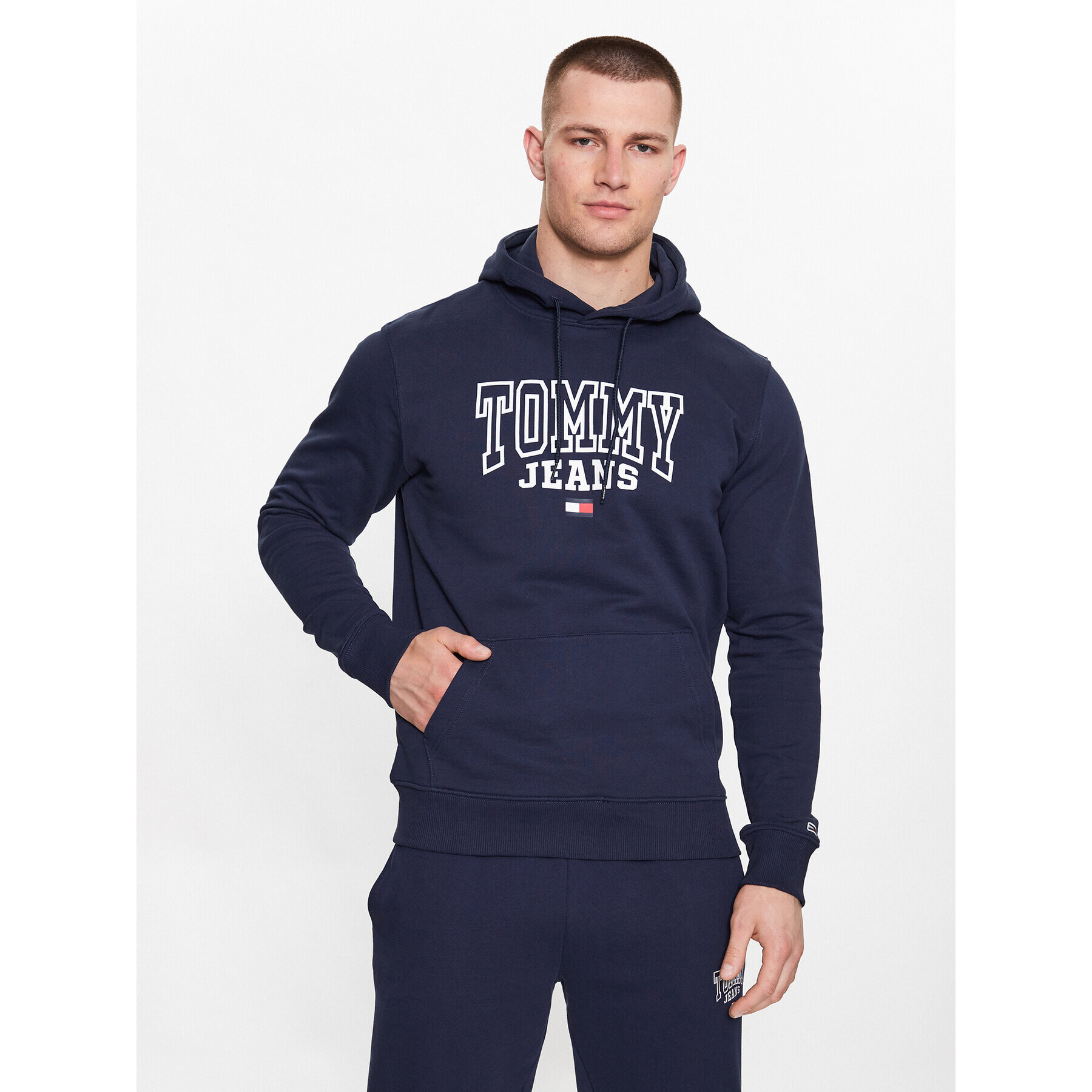 Tommy Jeans Mikina DM0DM16792 Tmavomodrá Regular Fit - Pepit.cz