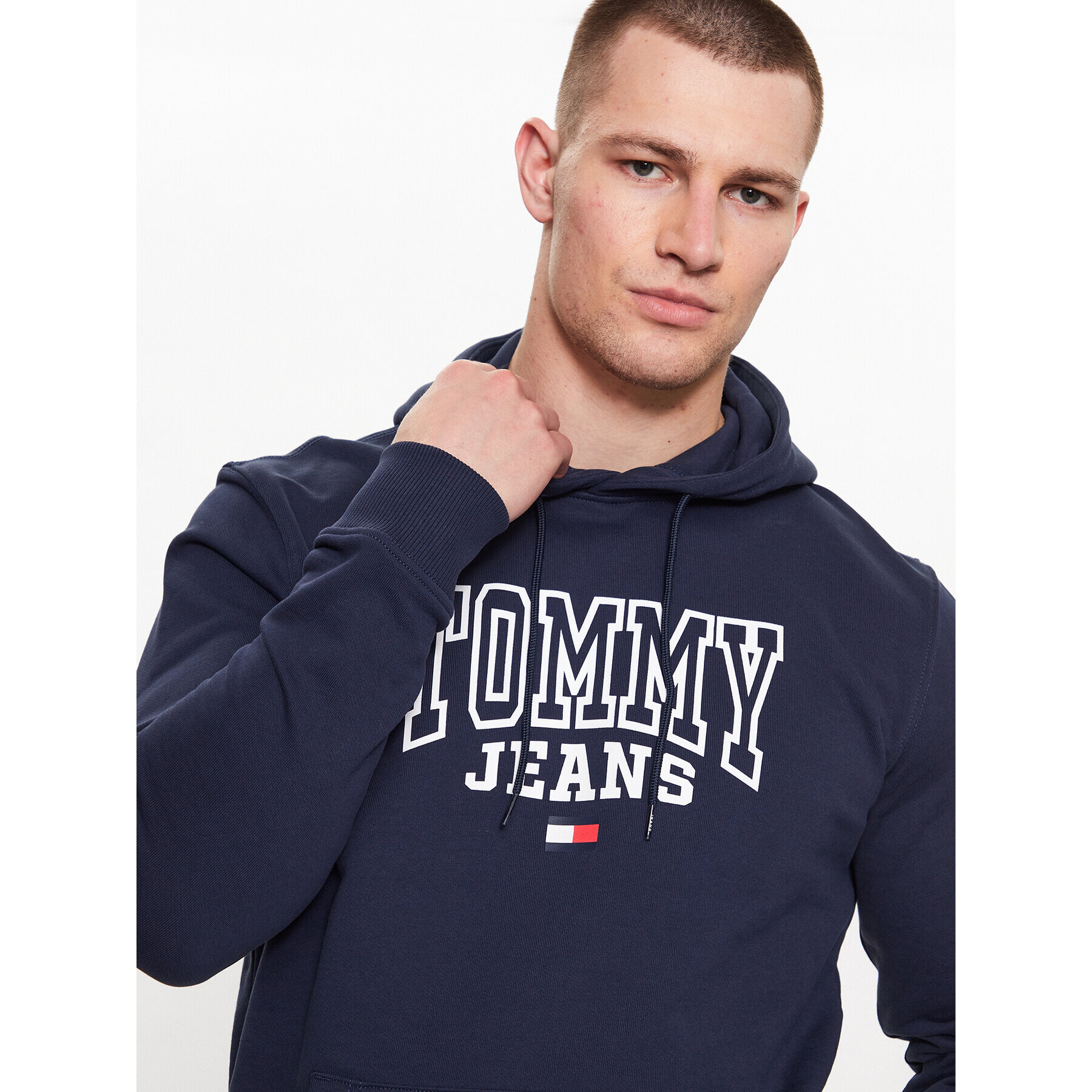 Tommy Jeans Mikina DM0DM16792 Tmavomodrá Regular Fit - Pepit.cz