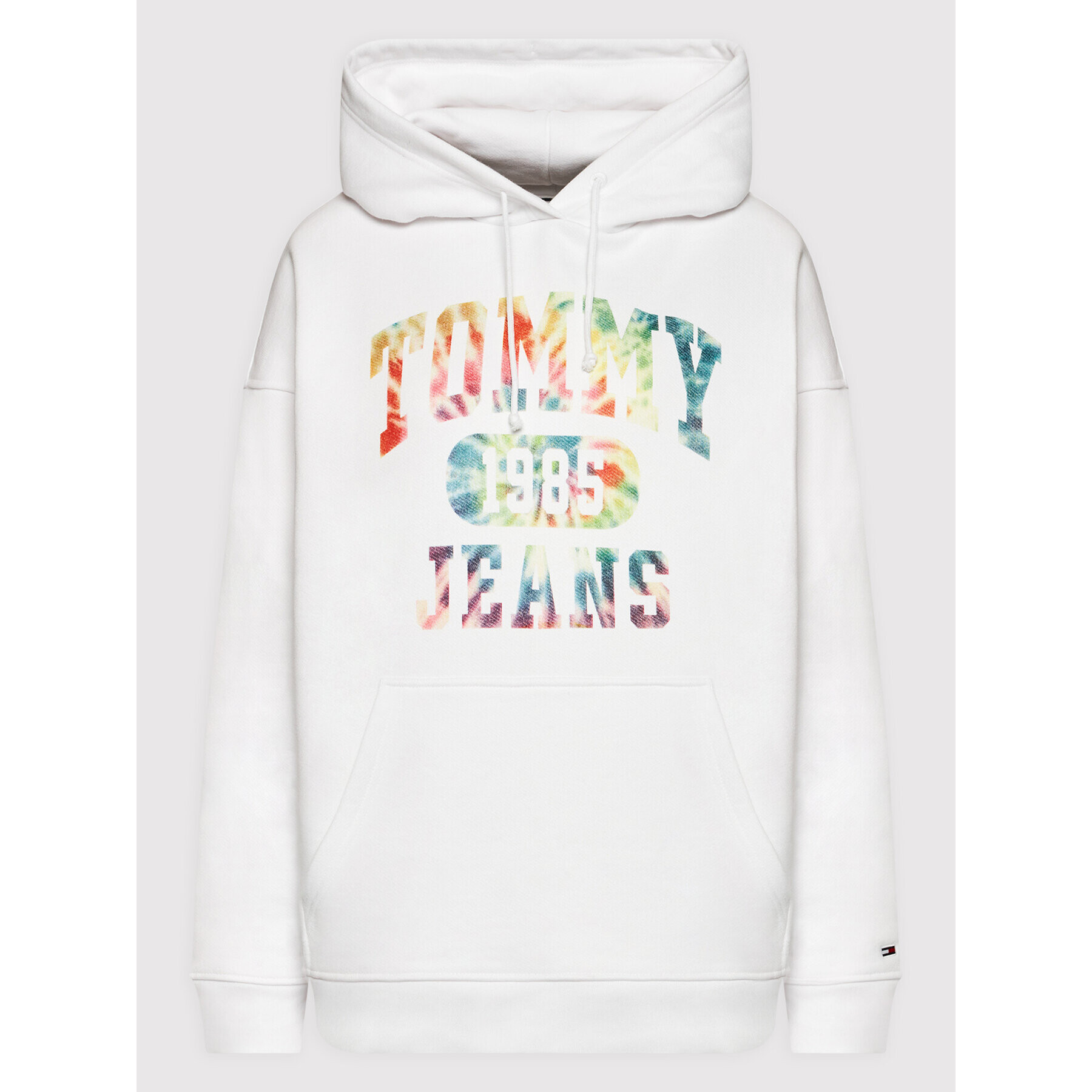 Tommy Jeans Mikina DW0DW11830 Bílá Oversize - Pepit.cz