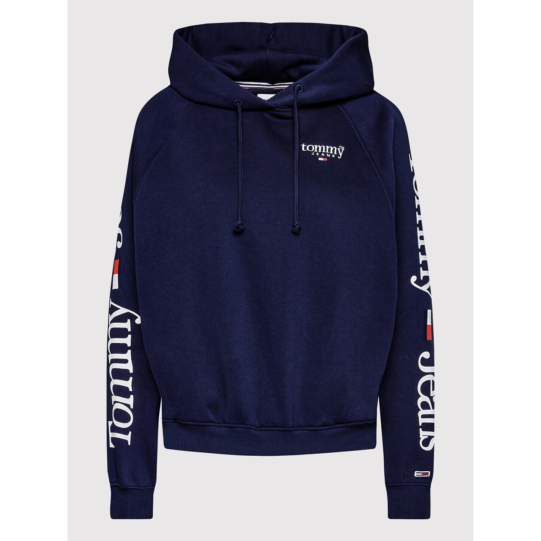 Tommy Jeans Mikina DW0DW14340 Tmavomodrá Relaxed Fit - Pepit.cz