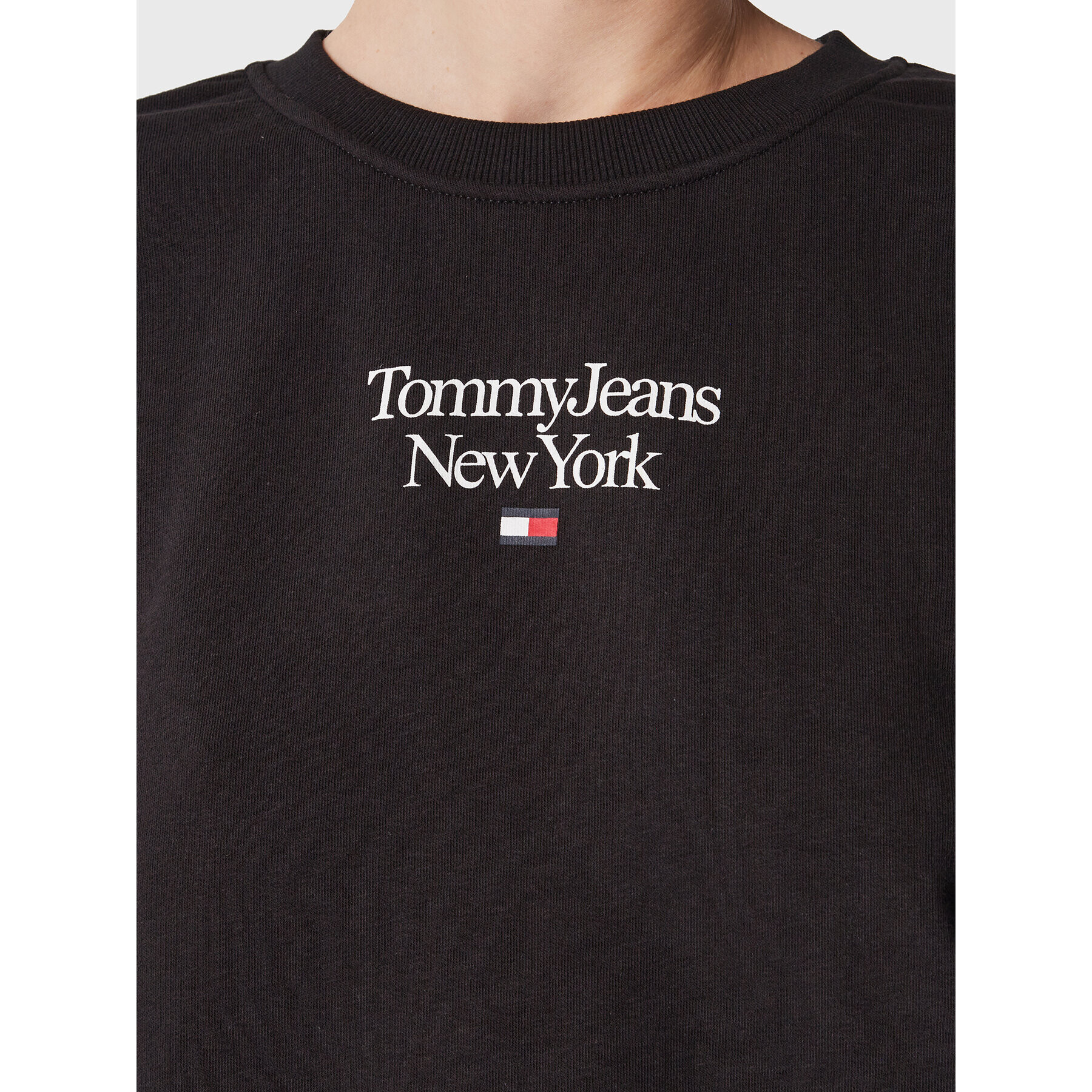 Tommy Jeans Mikina DW0DW14851 Černá Relaxed Fit - Pepit.cz