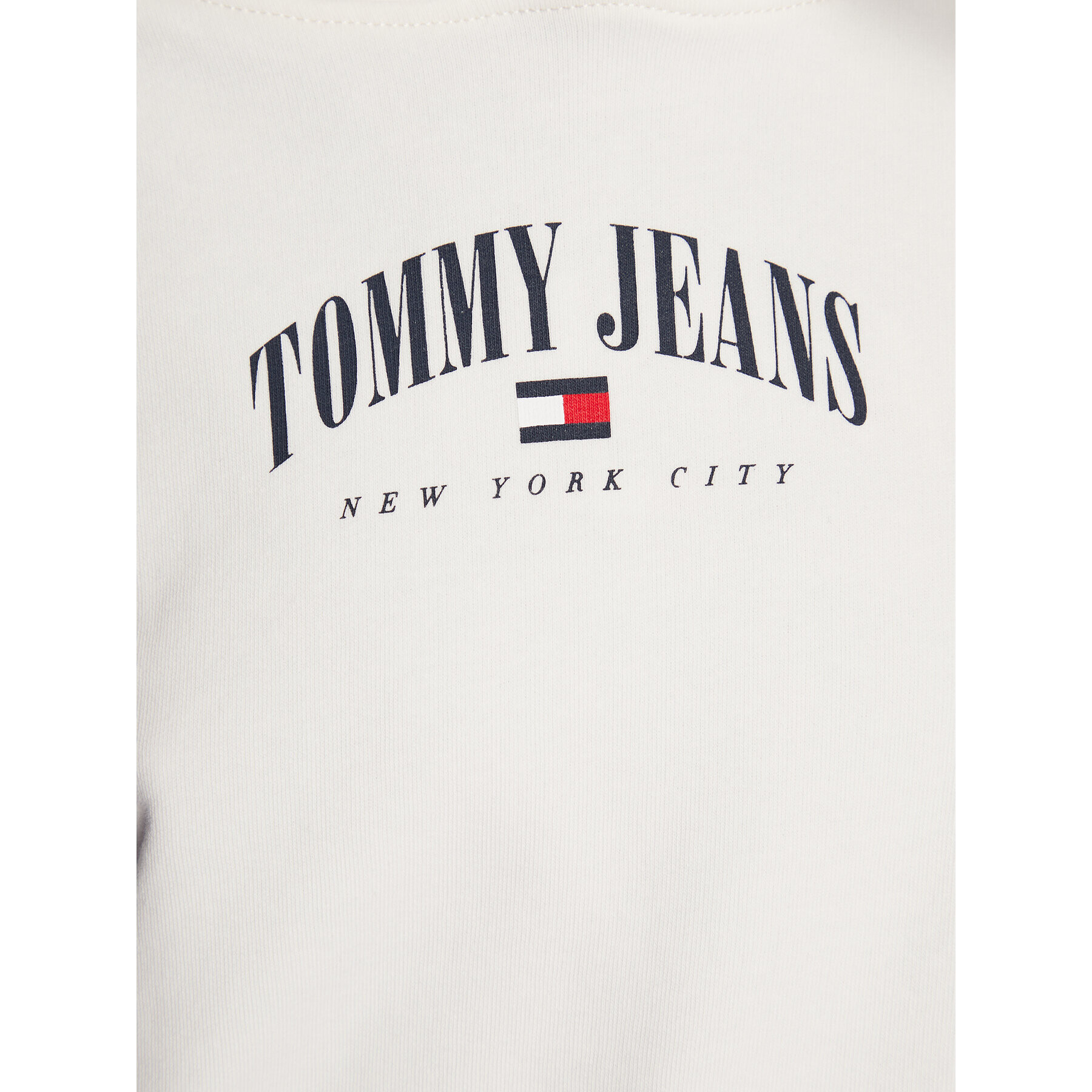 Tommy Jeans Mikina DW0DW14852 Bílá Regular Fit - Pepit.cz