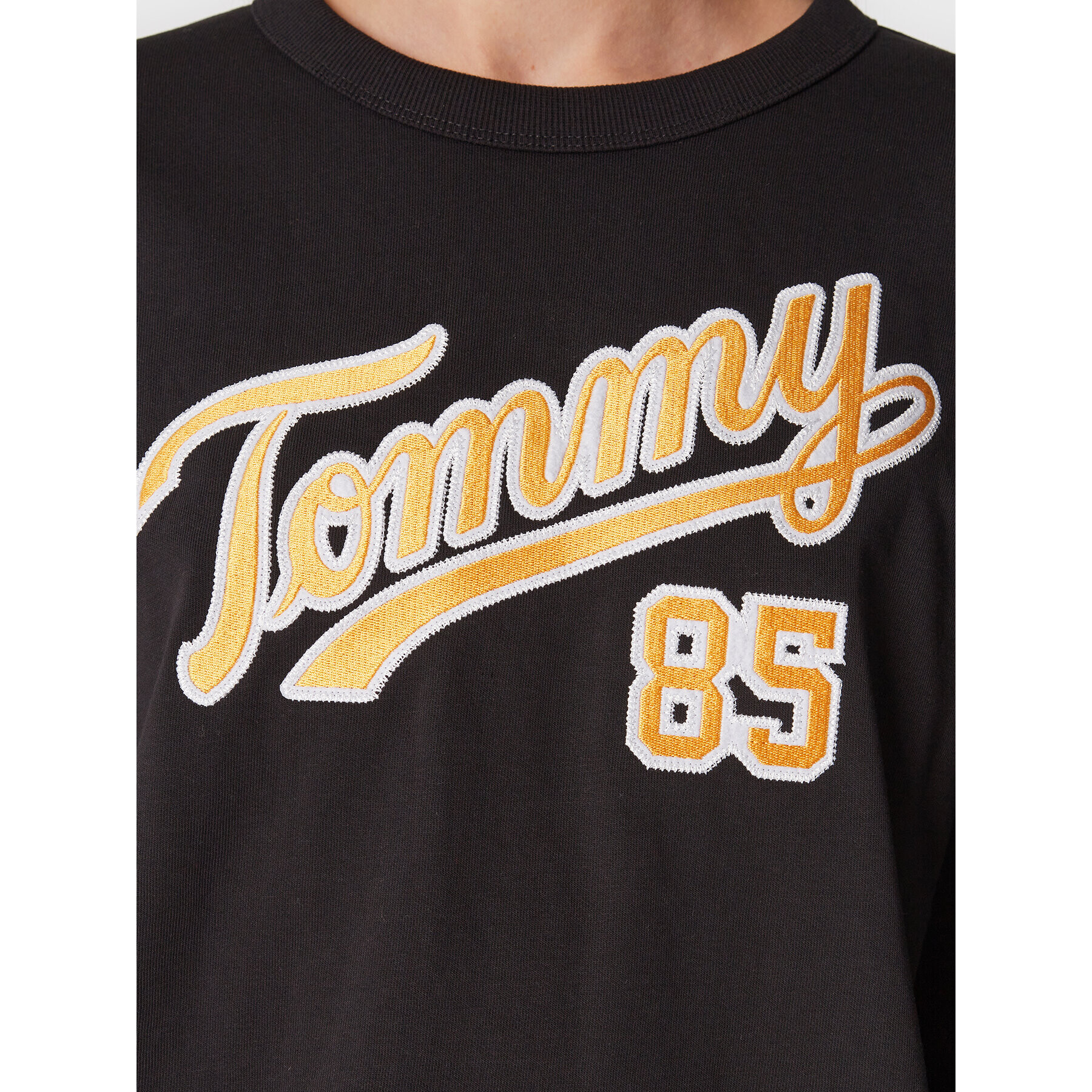 Tommy Jeans Mikina DW0DW14861 Černá Relaxed Fit - Pepit.cz