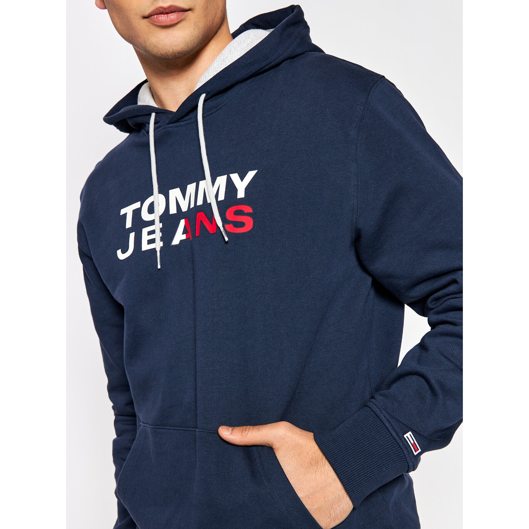 Tommy Jeans Mikina Entry DM0DM12375 Tmavomodrá Regular Fit - Pepit.cz