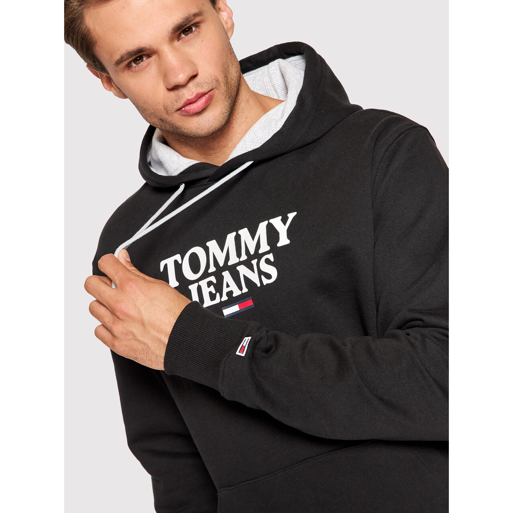 Tommy Jeans Mikina Entry DM0DM12941 Černá Regular Fit - Pepit.cz