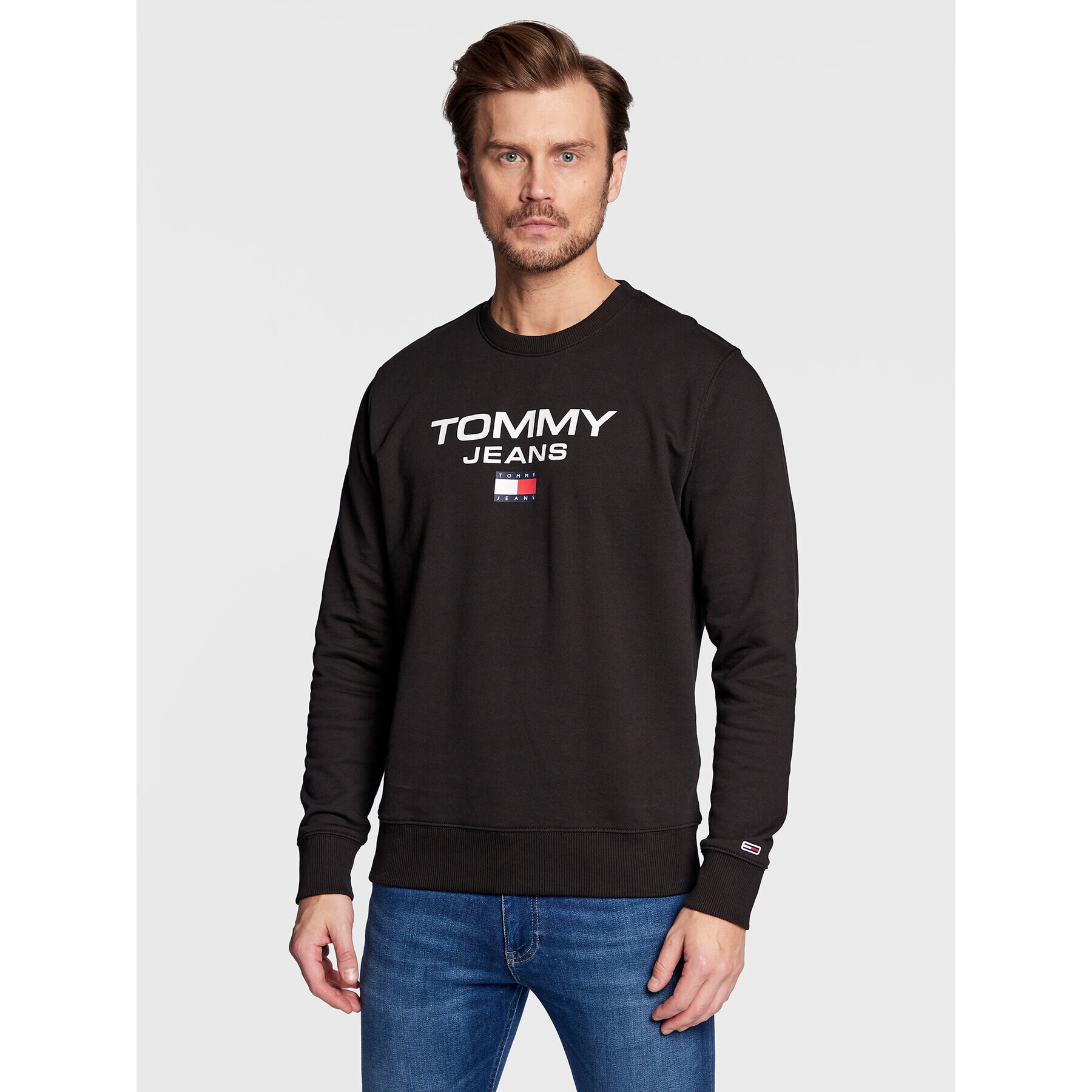 Tommy Jeans Mikina Entry DM0DM15688 Černá Regular Fit - Pepit.cz