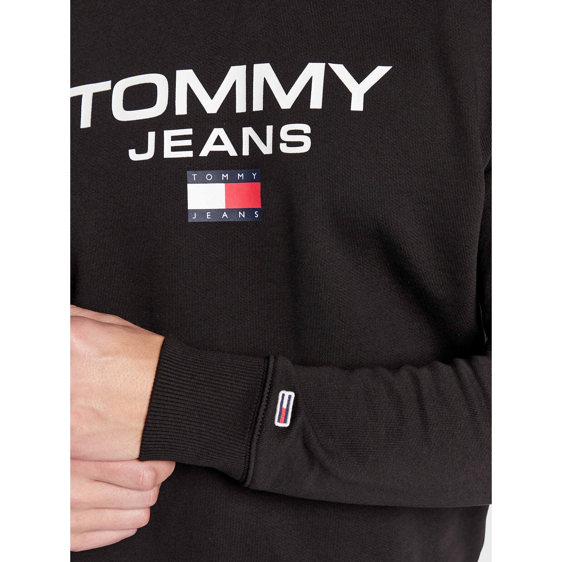 Tommy Jeans Mikina Entry DM0DM15688 Černá Regular Fit - Pepit.cz