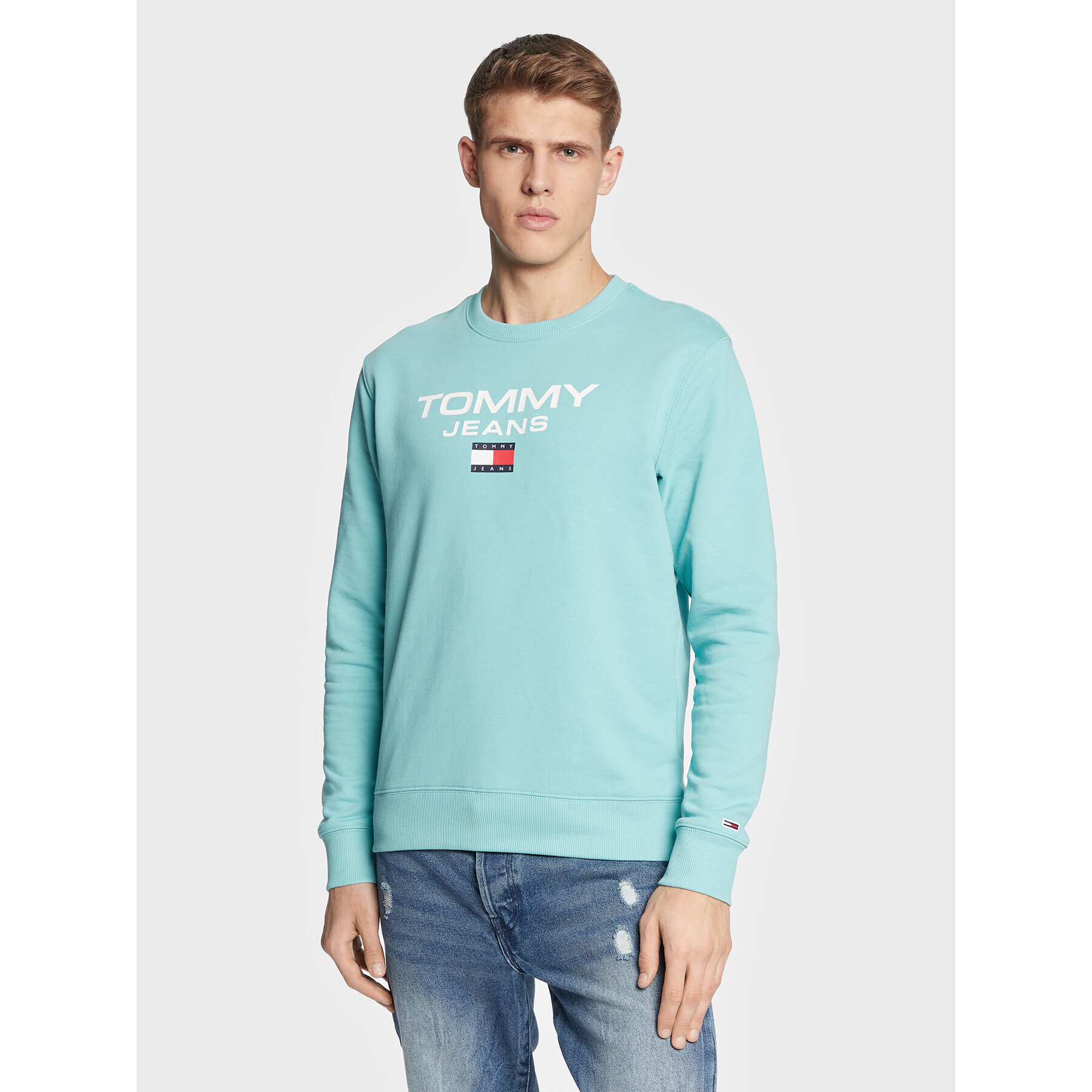 Tommy Jeans Mikina Entry DM0DM15688 Modrá Regular Fit - Pepit.cz