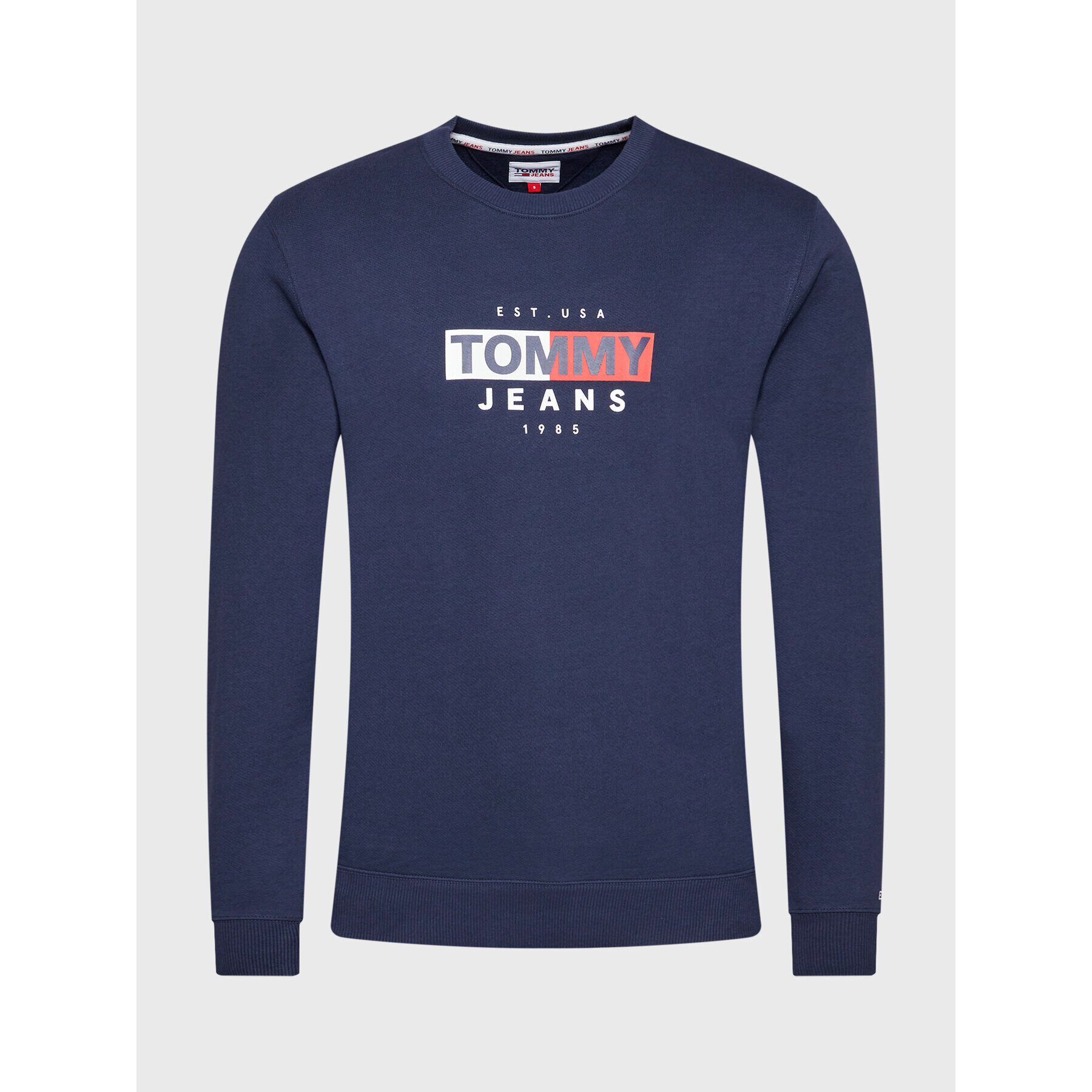 Tommy Jeans Mikina Entry Flag Crew DM0DM14341 Tmavomodrá Regular Fit - Pepit.cz