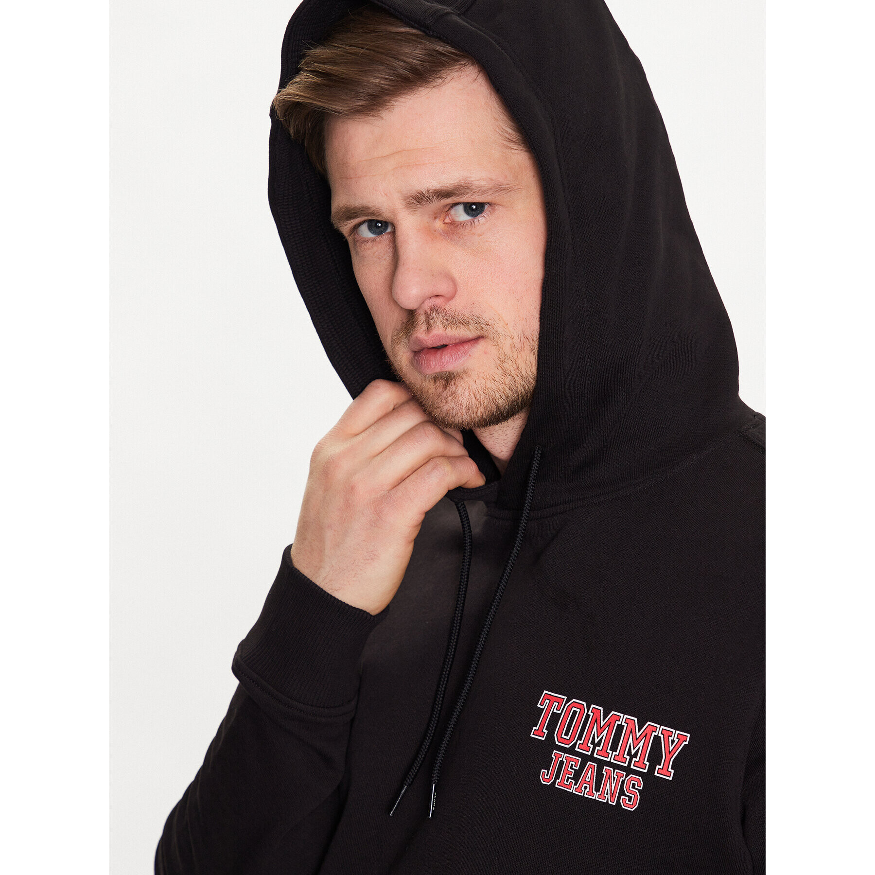 Tommy Jeans Mikina Entry Graphic DM0DM16365 Černá Regular Fit - Pepit.cz