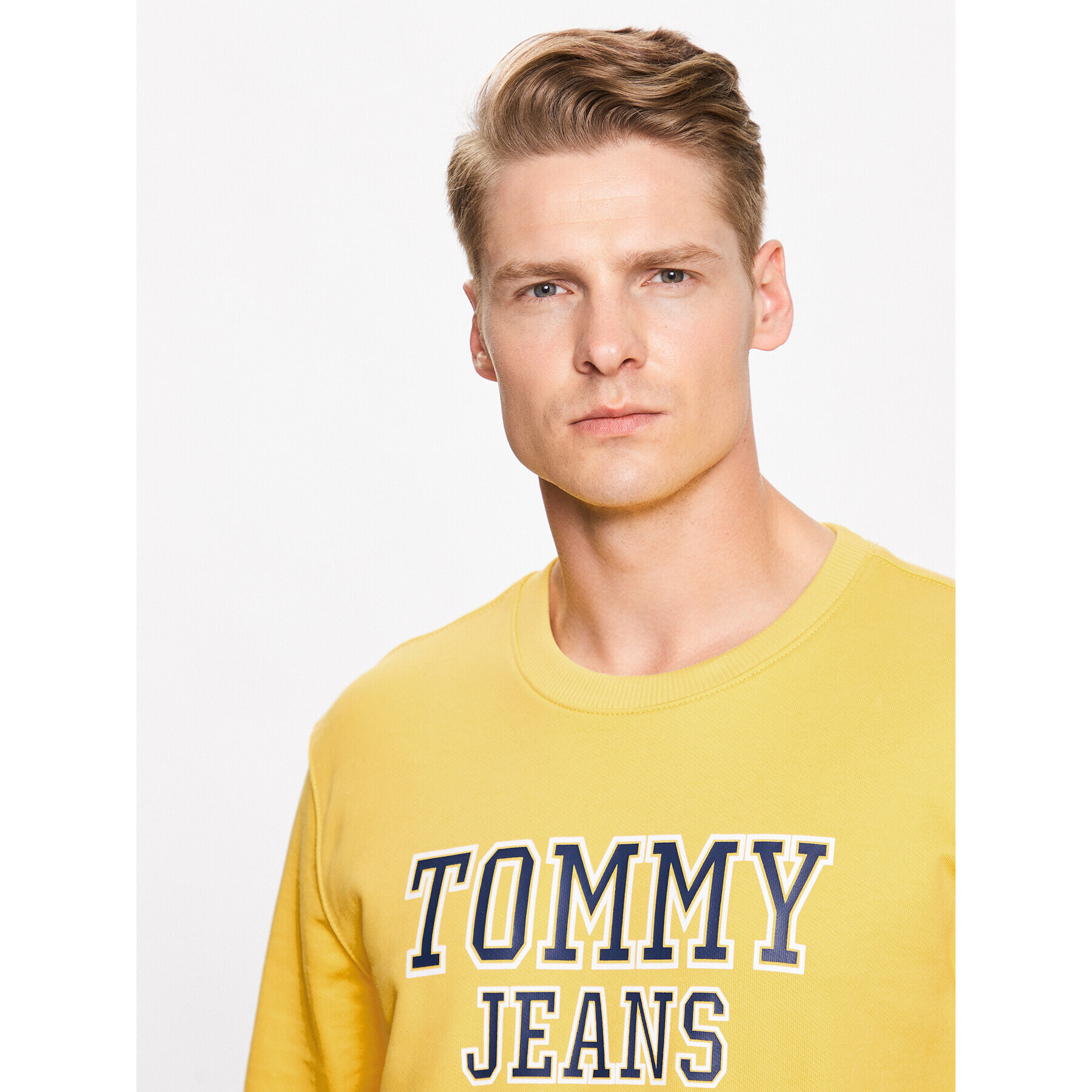 Tommy Jeans Mikina Entry Graphic DM0DM16366 Žlutá Regular Fit - Pepit.cz