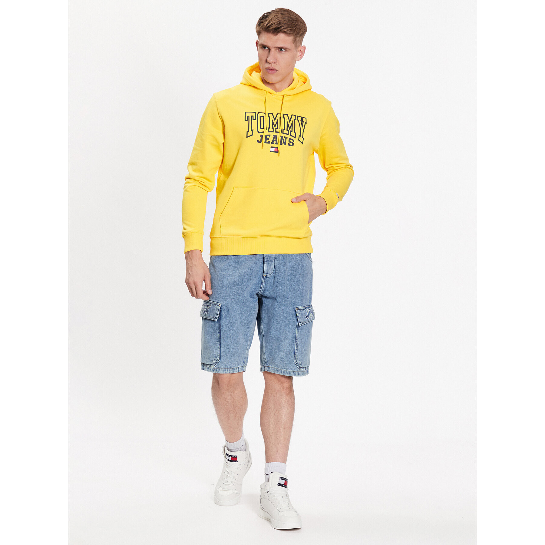 Tommy Jeans Mikina Entry Graphic DM0DM16792 Žlutá Regular Fit - Pepit.cz