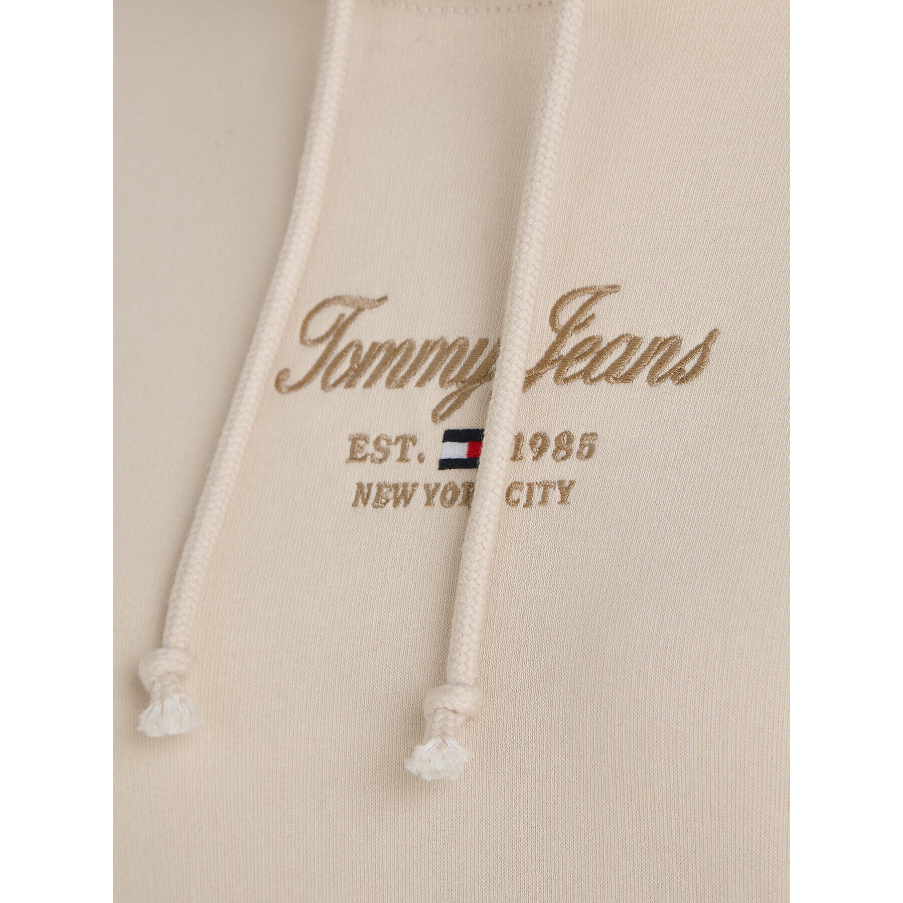 Tommy Jeans Mikina Essential Logo 2+ DW0DW16406 Béžová Boxy Fit - Pepit.cz