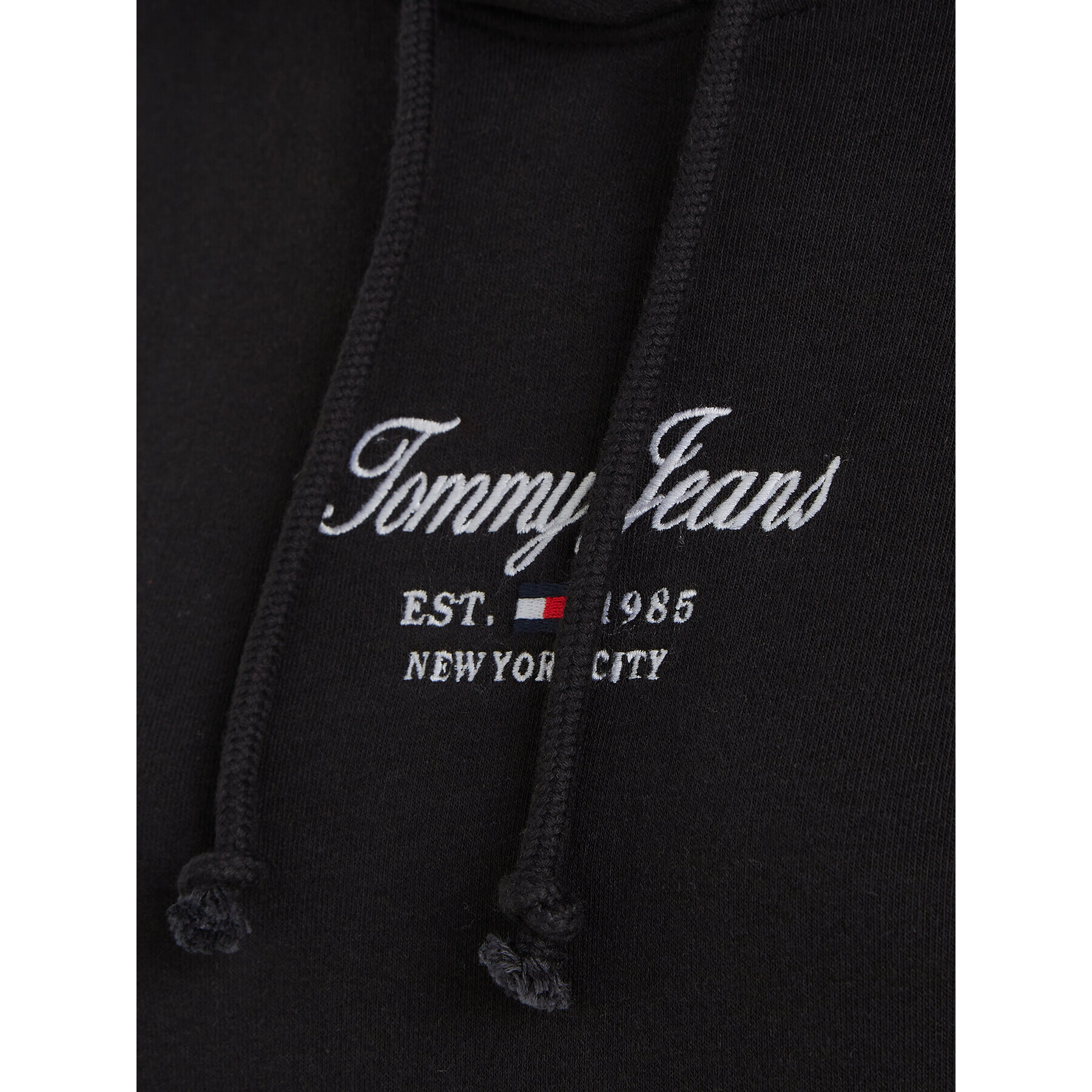 Tommy Jeans Mikina Essential Logo 2+ DW0DW16406 Černá Boxy Fit - Pepit.cz