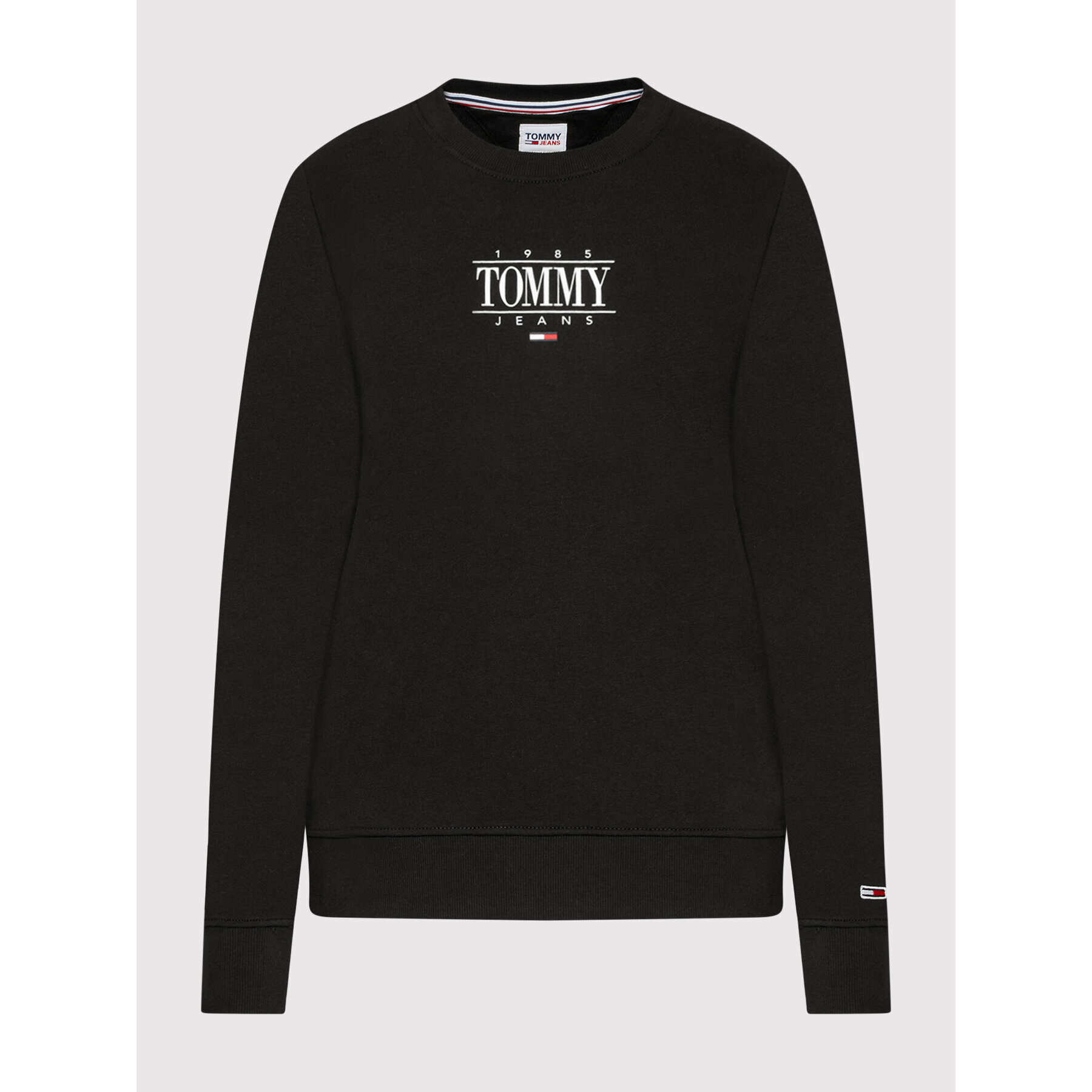 Tommy Jeans Mikina Essential Logo DW0DW11046 Černá Regular Fit - Pepit.cz