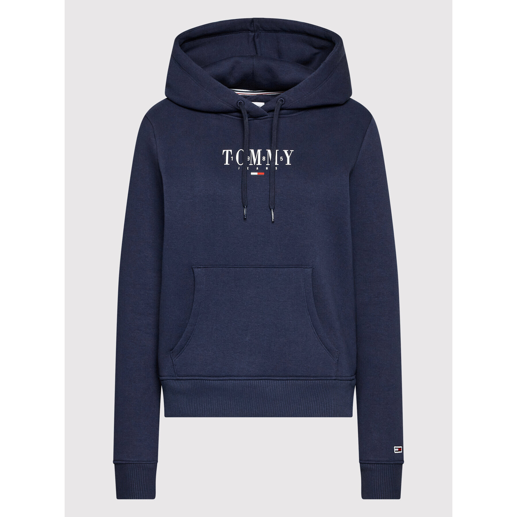 Tommy Jeans Mikina Essential Logo DW0DW12723 Tmavomodrá Regular Fit - Pepit.cz